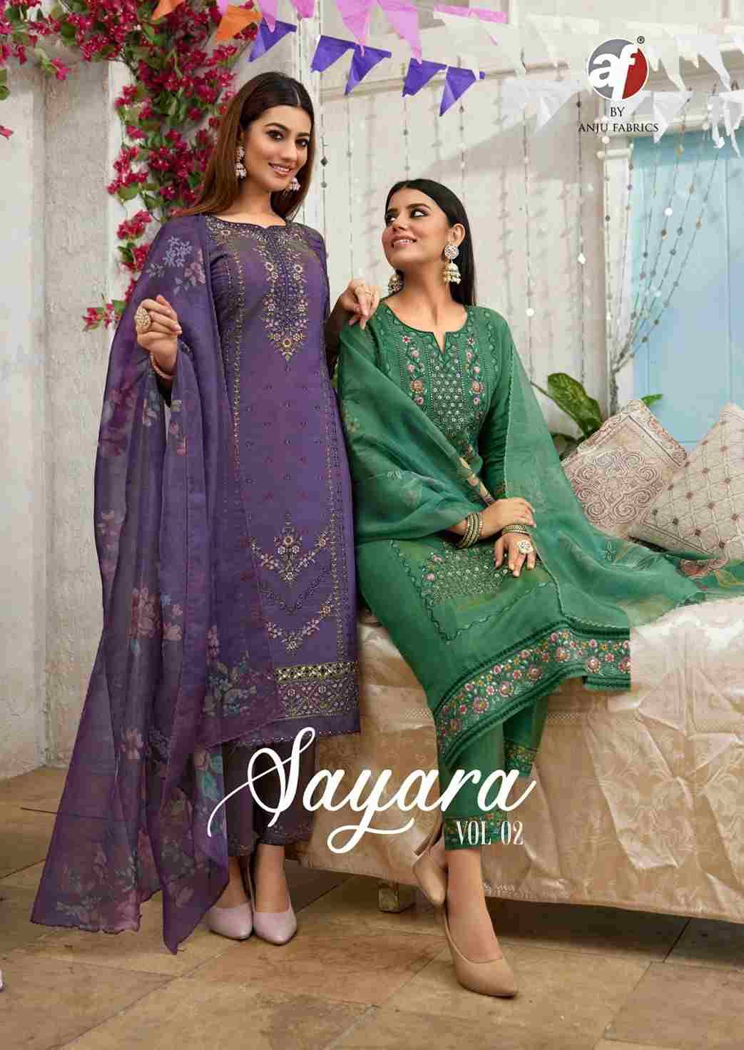 Sayara Vol-2 By Anju Fabrics 4031 To 4035 Series Beautiful Festive Suits Colorful Stylish Fancy Casual Wear & Ethnic Wear Simmer Dresses At Wholesale Price