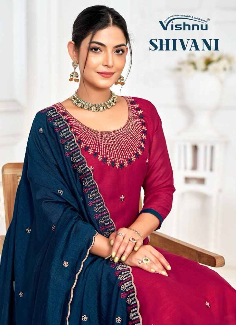 Shivani By Vishnu 2001 To 2012 Series Beautiful Stylish Festive Suits Fancy Colorful Casual Wear & Ethnic Wear & Ready To Wear Vichitra Silk Dresses At Wholesale Price