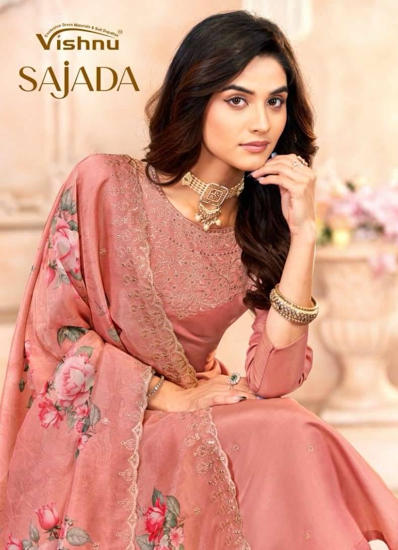 Sajada By Vishnu 8001 To 8012 Series Beautiful Stylish Festive Suits Fancy Colorful Casual Wear & Ethnic Wear & Ready To Wear Simmer Dresses At Wholesale Price