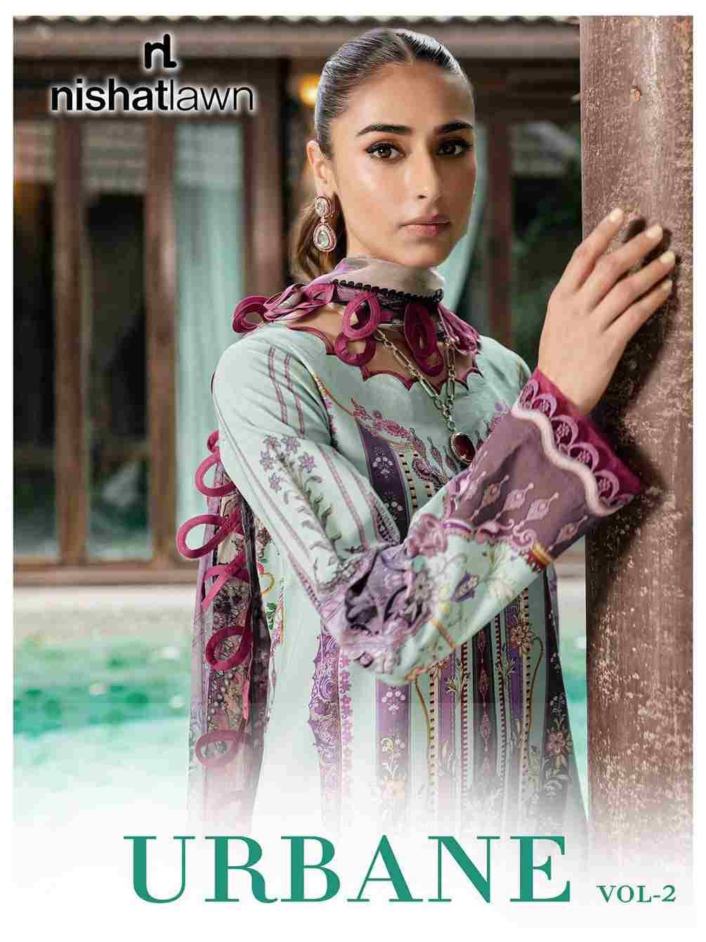 Urbane Vol-2 By Nishat Lawn 2001 To 2006 Series Beautiful Festive Suits Stylish Fancy Colorful Casual Wear & Ethnic Wear Pure Lawn Digital Print Dresses At Wholesale Price