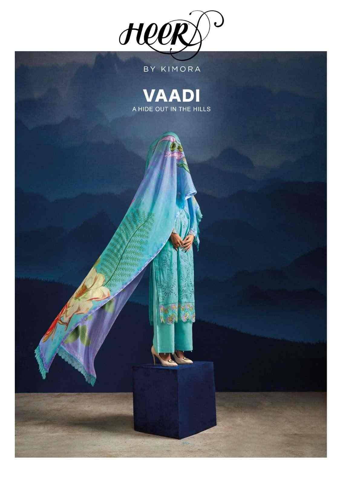 Vaadi By Kimora Fashion 9341 To 9346 Series Beautiful Suits Colorful Stylish Fancy Casual Wear & Ethnic Wear Pure Cotton Satin Print Dresses At Wholesale Price