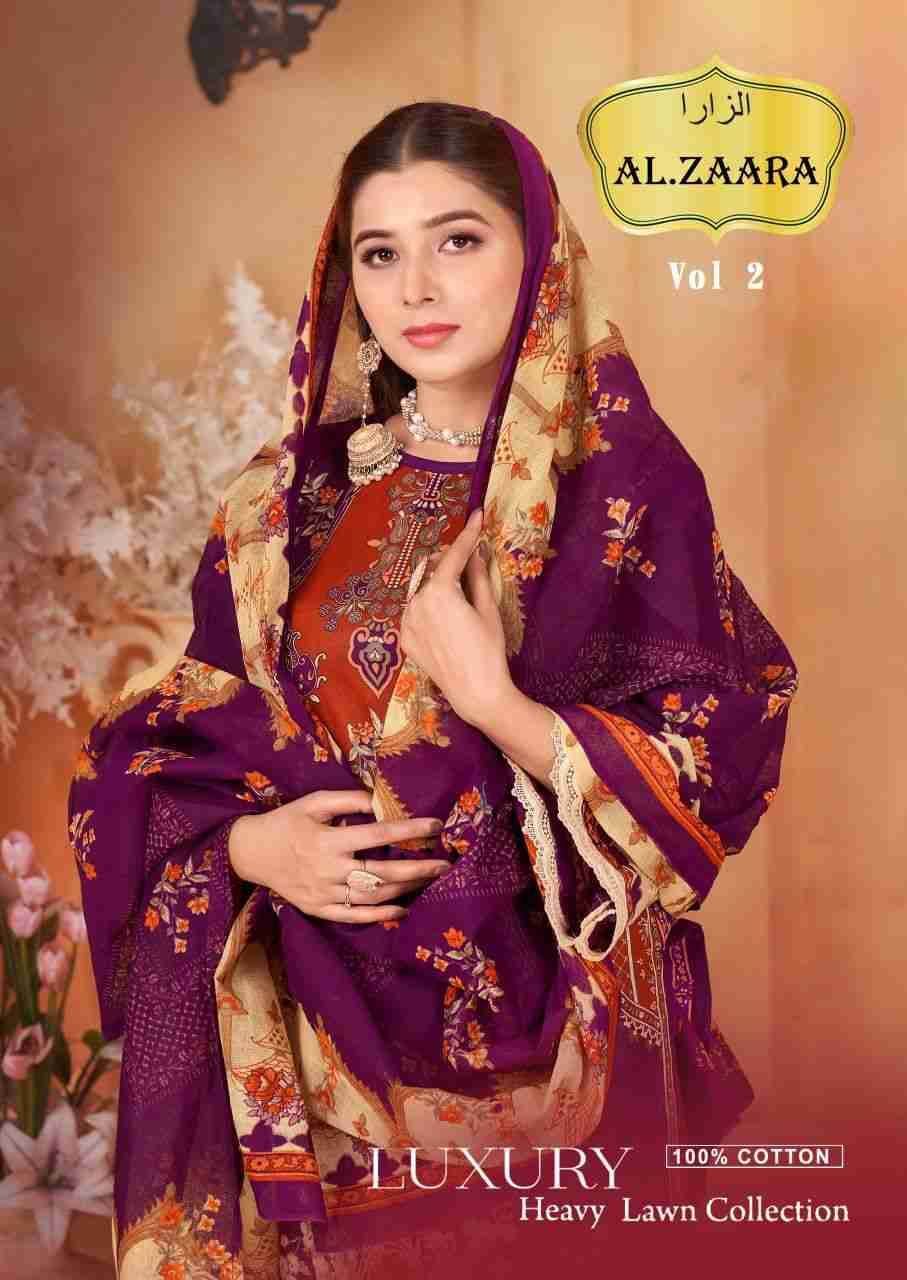 Al.Zaara Vol-2 By Fashid Whoelsale 2001 To 2006 Series Beautiful Suits Colorful Stylish Fancy Casual Wear & Ethnic Wear Heavy Cotton Dresses At Wholesale Price