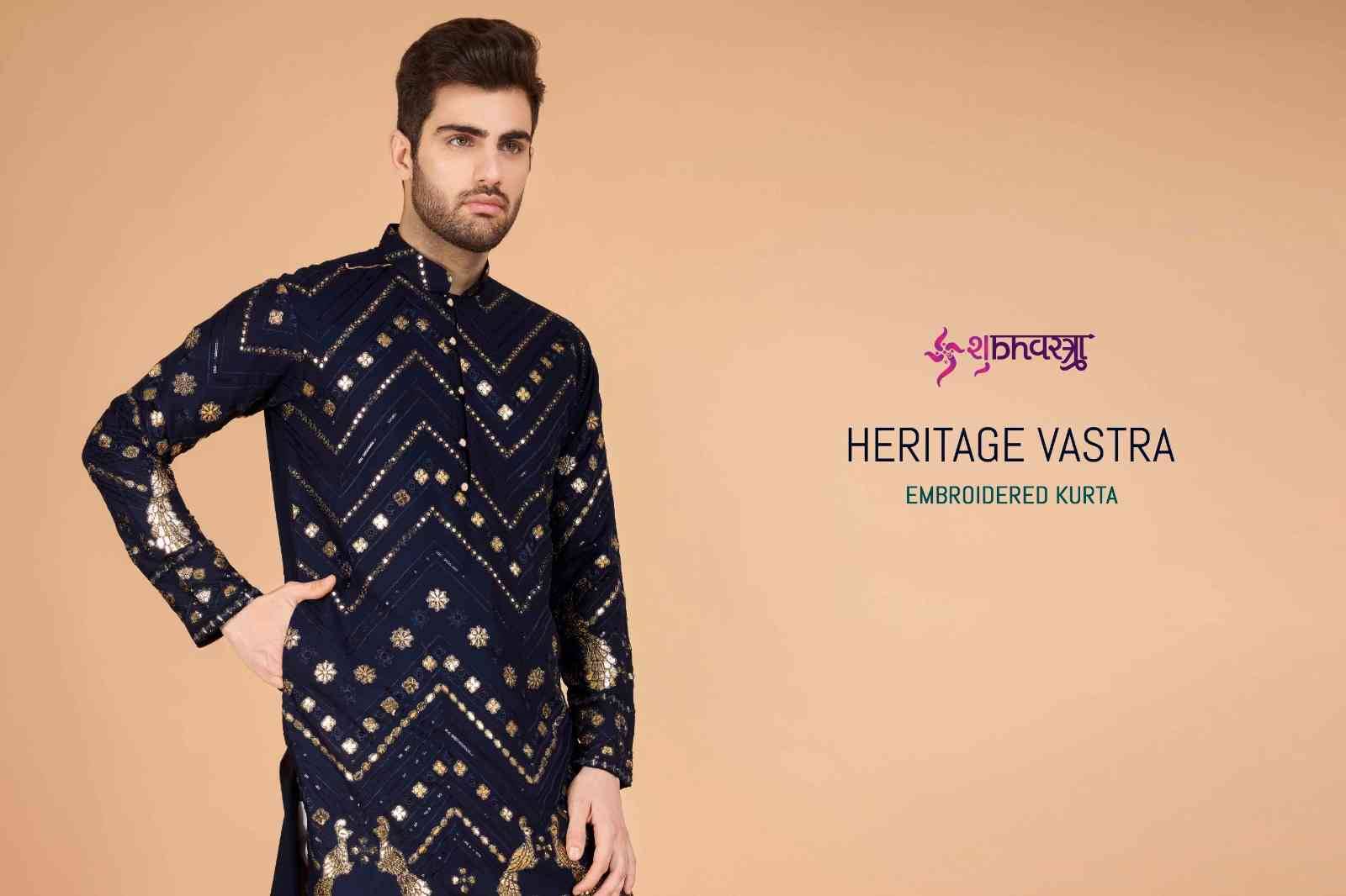 Heritage Vastra By Shubhvastra 61071 To 61076 Series Beautiful Colorful Stylish Fancy Casual Wear & Ethnic Wear & Ready To Wear Viscose Rayon Kurtas At Wholesale Price