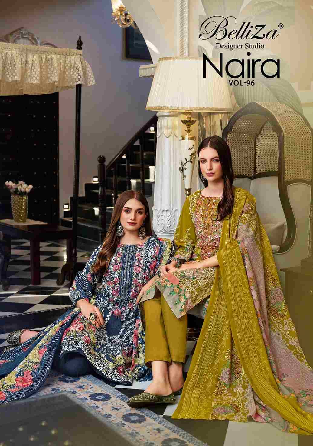 Naira Vol-96 By Belliza 1048-001 To 1048-008 Series Beautiful Festive Suits Stylish Fancy Colorful Casual Wear & Ethnic Wear Pure Cotton Print Dresses At Wholesale Price