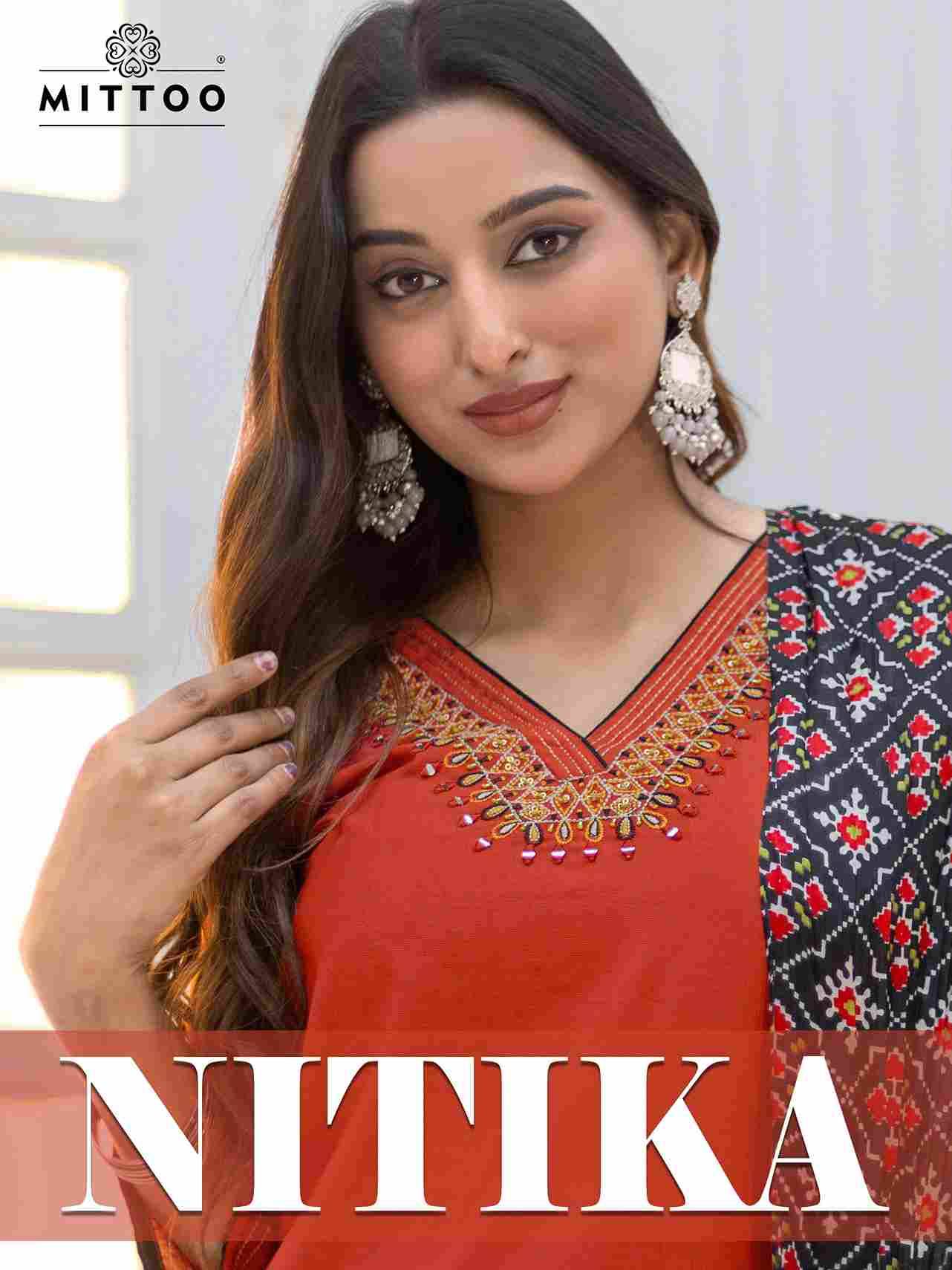 Nitika By Mittoo 1001 To 1006 Series Beautiful Festive Suits Colorful Stylish Fancy Casual Wear & Ethnic Wear Heavy Viscose Dresses At Wholesale Price