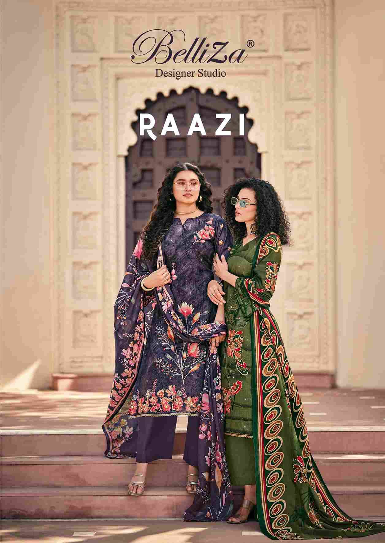 Raazi By Belliza 1052-001 To 1052-008 Series Beautiful Festive Suits Stylish Fancy Colorful Casual Wear & Ethnic Wear Pure Cotton Digital Print Dresses At Wholesale Price