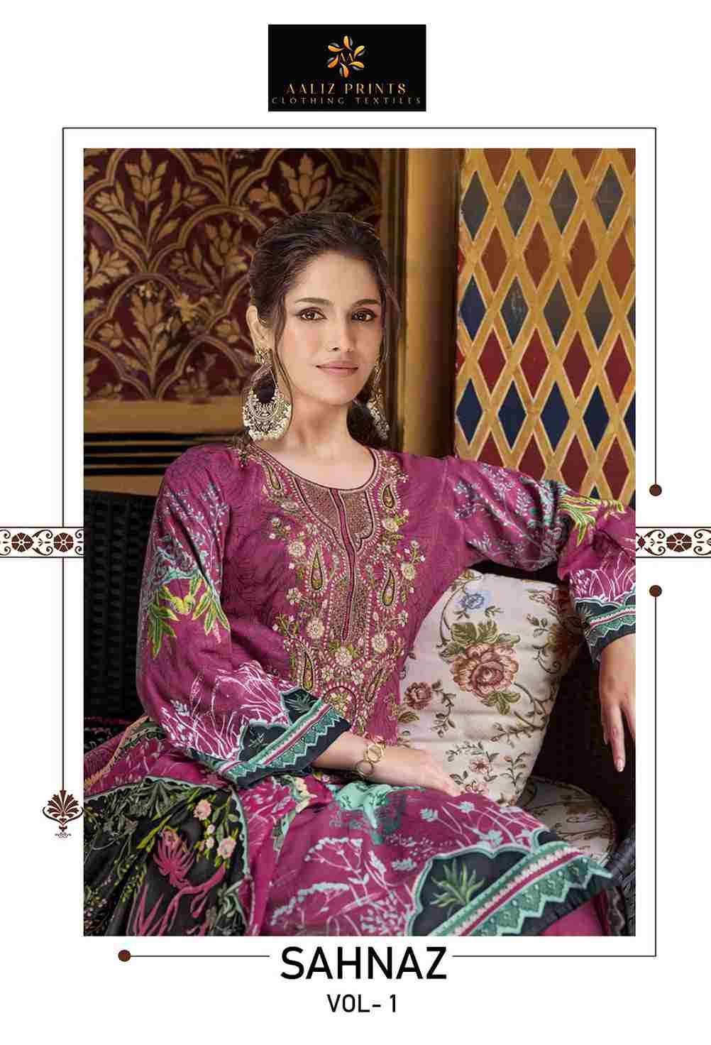 Sahnaz Vol-1 By Aaliz Prints 2001 To 2004 Series Beautiful Festive Suits Stylish Fancy Colorful Casual Wear & Ethnic Wear Cotton Digital Print Dresses At Wholesale Price