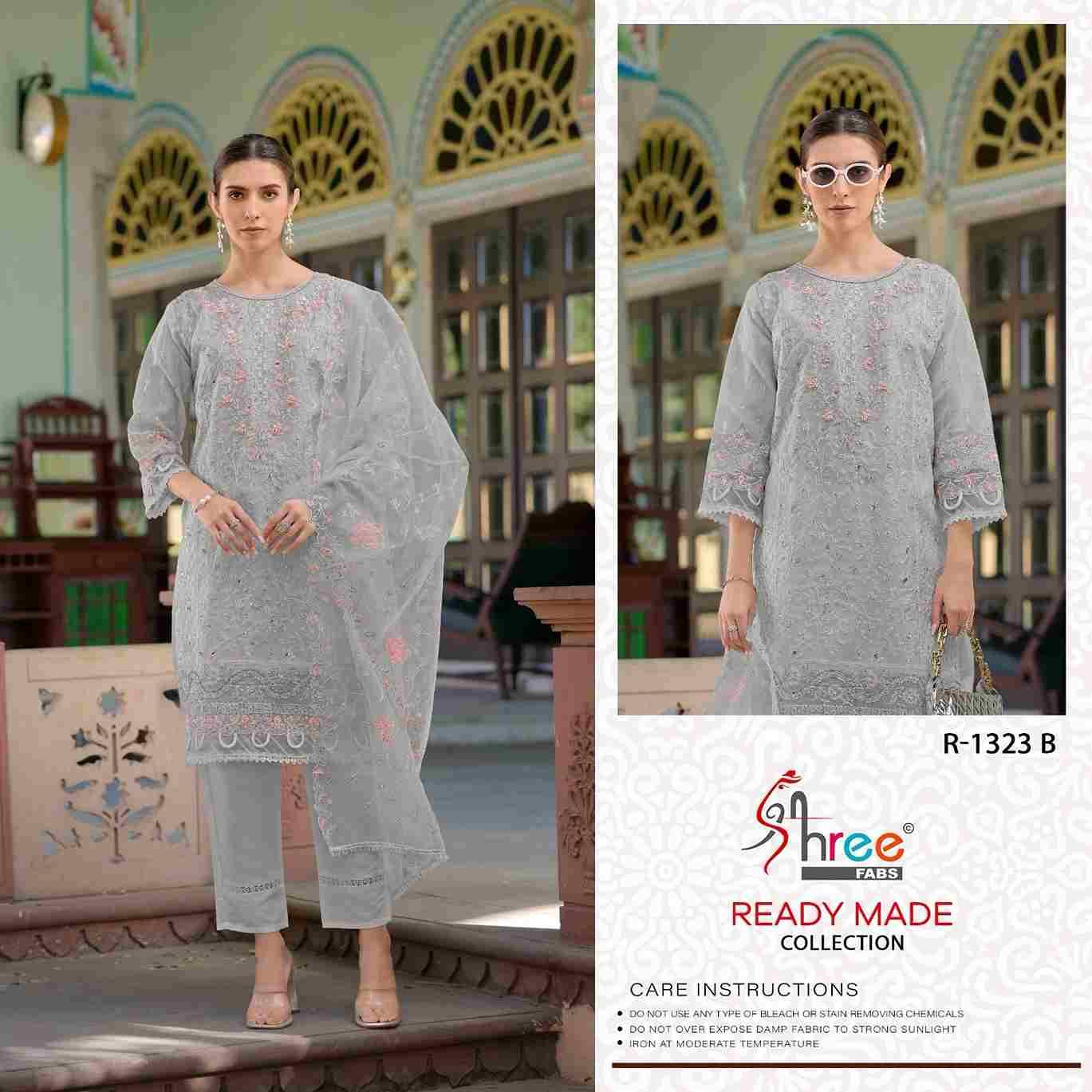 Shree Fabs Hit Design R-1323 Colours By Shree Fabs R-1323-A To R-1323-D Series Beautiful Pakistani Suits Stylish Fancy Colorful Party Wear & Occasional Wear Organza Embroidered Dresses At Wholesale Price