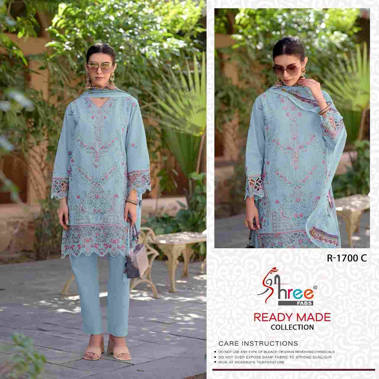 Shree Fabs Hit Design R-1700 Colours By Shree Fabs R-1700-A To R-1700-D Series Beautiful Pakistani Suits Stylish Fancy Colorful Party Wear & Occasional Wear Cambric Lawn Cotton Embroidered Dresses At Wholesale Price