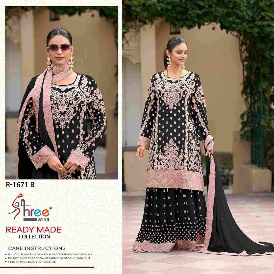 Shree Fabs Hit Design R-1671 Colours By Shree Fabs R-1671-A To R-1671-D Series Designer Pakistani Suits Collection Beautiful Stylish Fancy Colorful Party Wear & Occasional Wear Chinnon Dresses At Wholesale Price