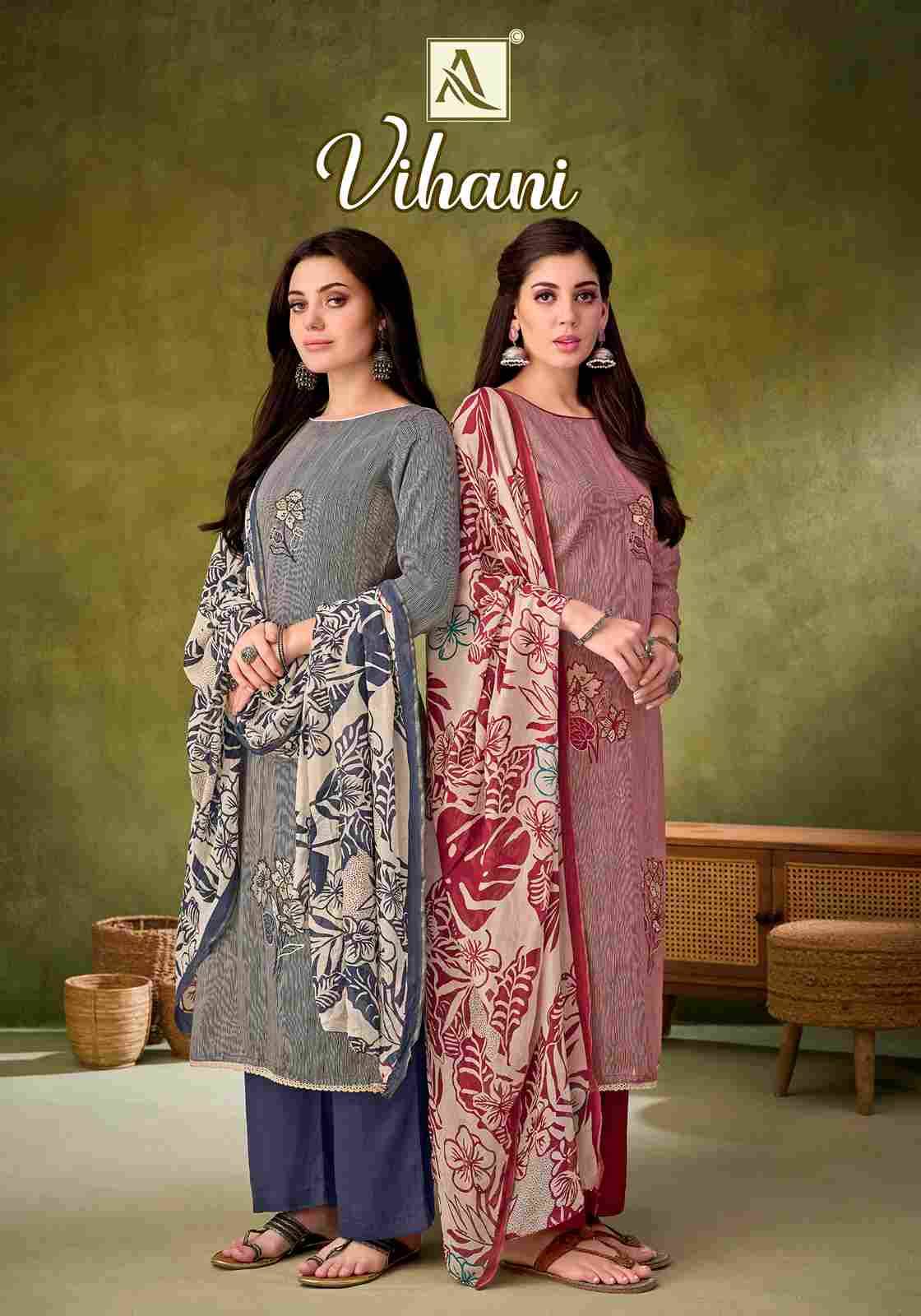 Vihani By Alok Suit 1808-001 To 1808-004 Series Beautiful Festive Suits Colorful Stylish Fancy Casual Wear & Ethnic Wear Pure Jam Dresses At Wholesale Price