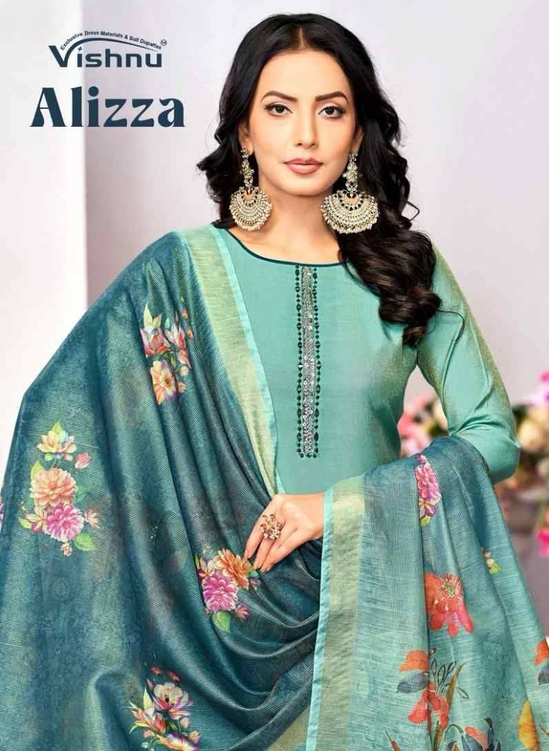 Alizza By Vishnu 15001 To 15012 Series Beautiful Stylish Festive Suits Fancy Colorful Casual Wear & Ethnic Wear & Ready To Wear Roman Shimmer Dresses At Wholesale Price