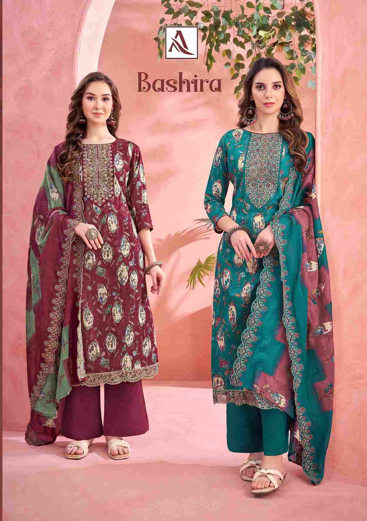 Bashira By Alok Suit 1833-001 To 1833-006 Series Beautiful Festive Suits Stylish Fancy Colorful Casual Wear & Ethnic Wear Pure Cambric Cotton Embroidered Dresses At Wholesale Price