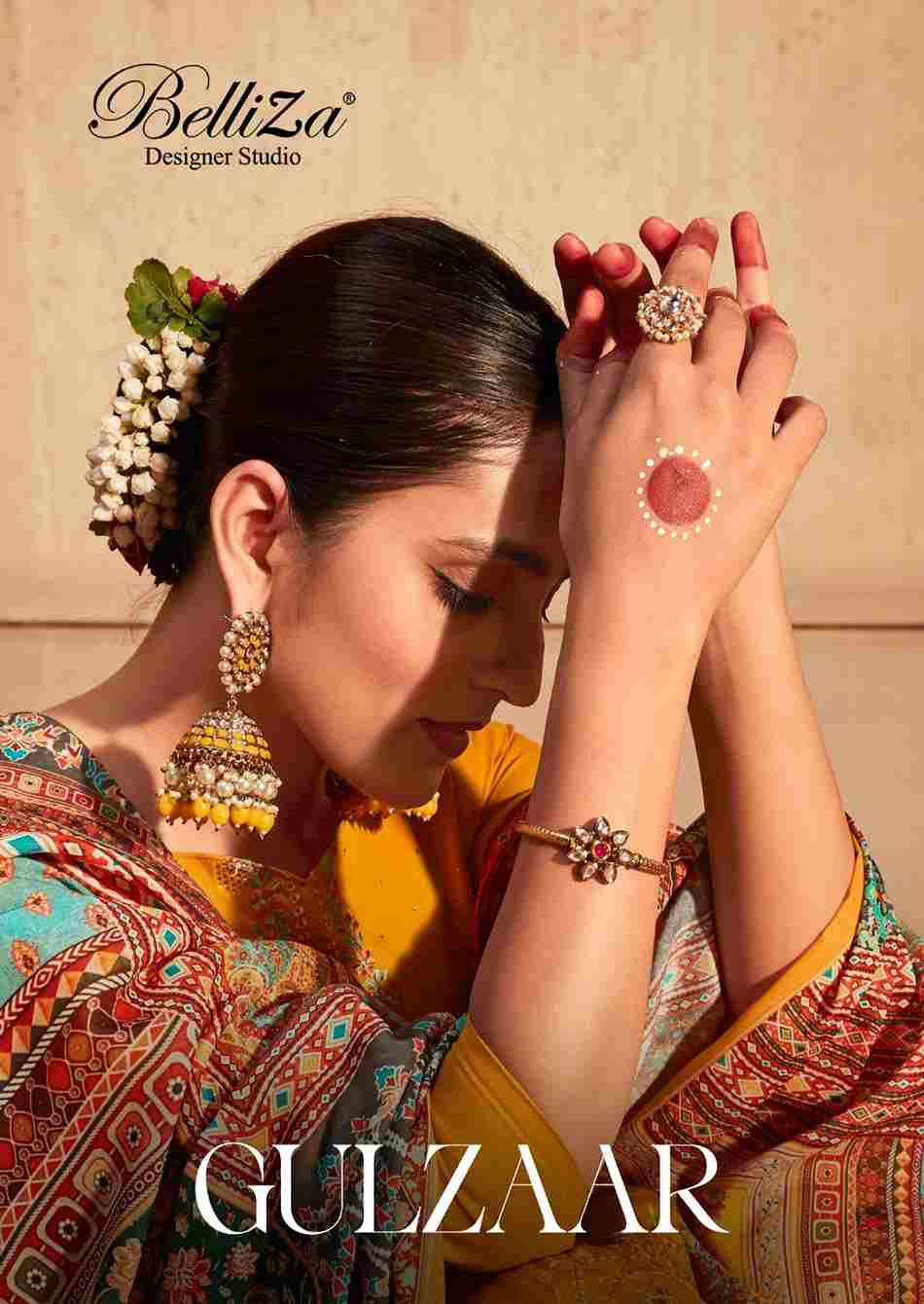 Gulzaar By Belliza 803-001 To 803-008 Series Beautiful Suits Colorful Stylish Fancy Casual Wear & Ethnic Wear Pure Jam Print With Embroidered Dresses At Wholesale Price