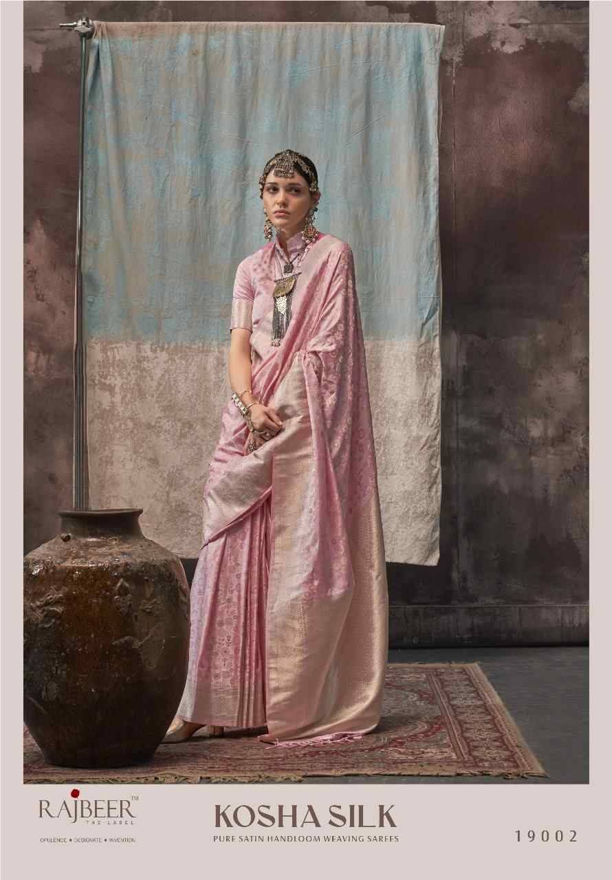 Kosha Silk By Rajbeer 19001 To 19006 Series Indian Traditional Wear Collection Beautiful Stylish Fancy Colorful Party Wear & Occasional Wear Satin Silk Sarees At Wholesale Price