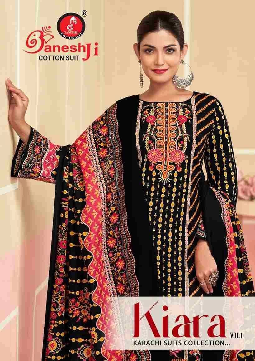 Kiara Vol-1 By Ganeshji 1001 To 1008 Series Beautiful Festive Suits Stylish Fancy Colorful Casual Wear & Ethnic Wear Heavy Cotton Print Dresses At Wholesale Price