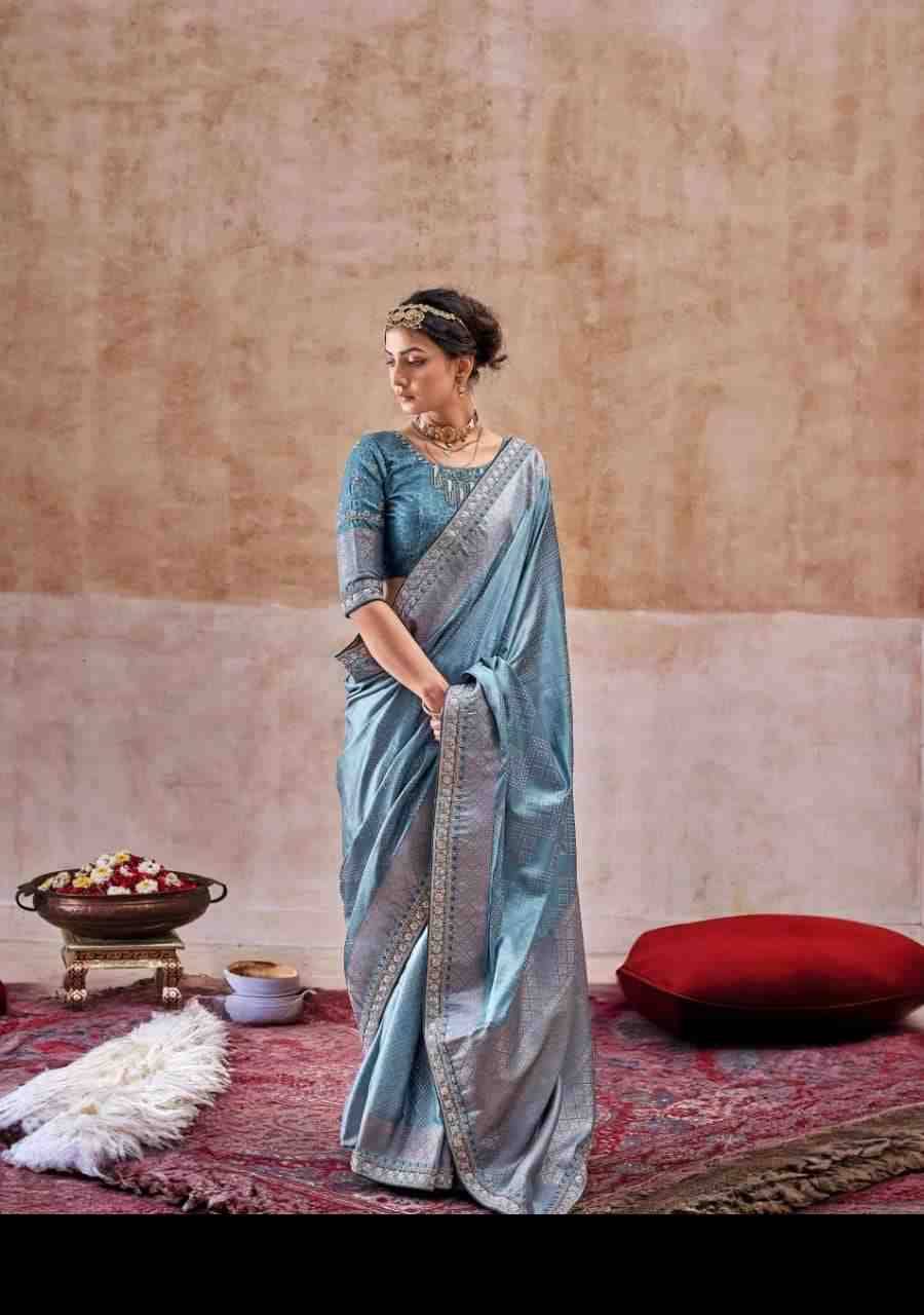 Kalaa By Kala Jamun 422 To 425 Series Indian Traditional Wear Collection Beautiful Stylish Fancy Colorful Party Wear & Occasional Wear Pure Satin Silk Sarees At Wholesale Price
