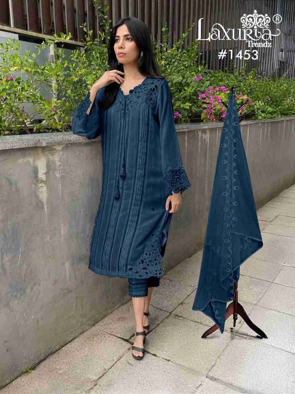 Luxuria Trendz 1457 Colours By Luxuria 1457-A To 1457-D Series Beautiful Pakistani Suits Colorful Stylish Fancy Casual Wear & Ethnic Wear Viscose Slub Dresses At Wholesale Price