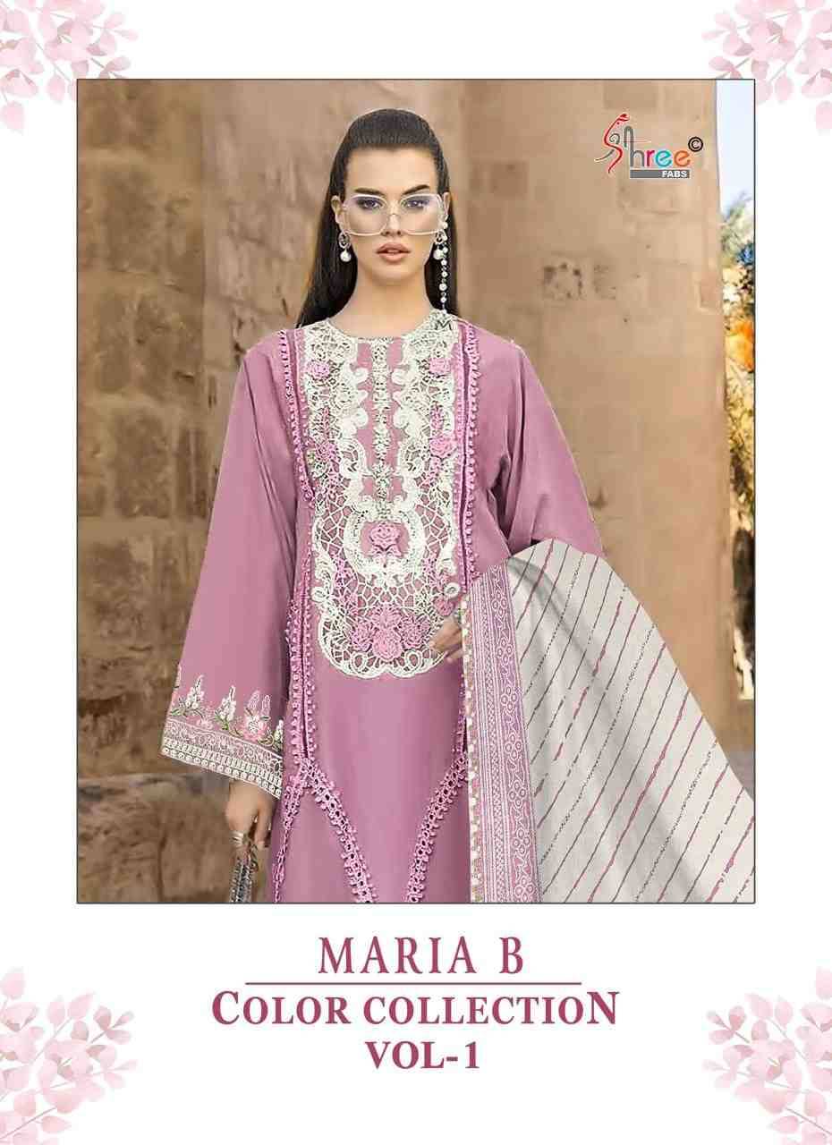 Maria B Color Collection Vol-1 By Shree Fabs 3892-A To 3892-D Series Designer Pakistani Suits Collection Beautiful Stylish Fancy Colorful Party Wear & Ethnic Wear Pure Viscose With Pure Cotton With Embroidery Dresses At Wholesale Price