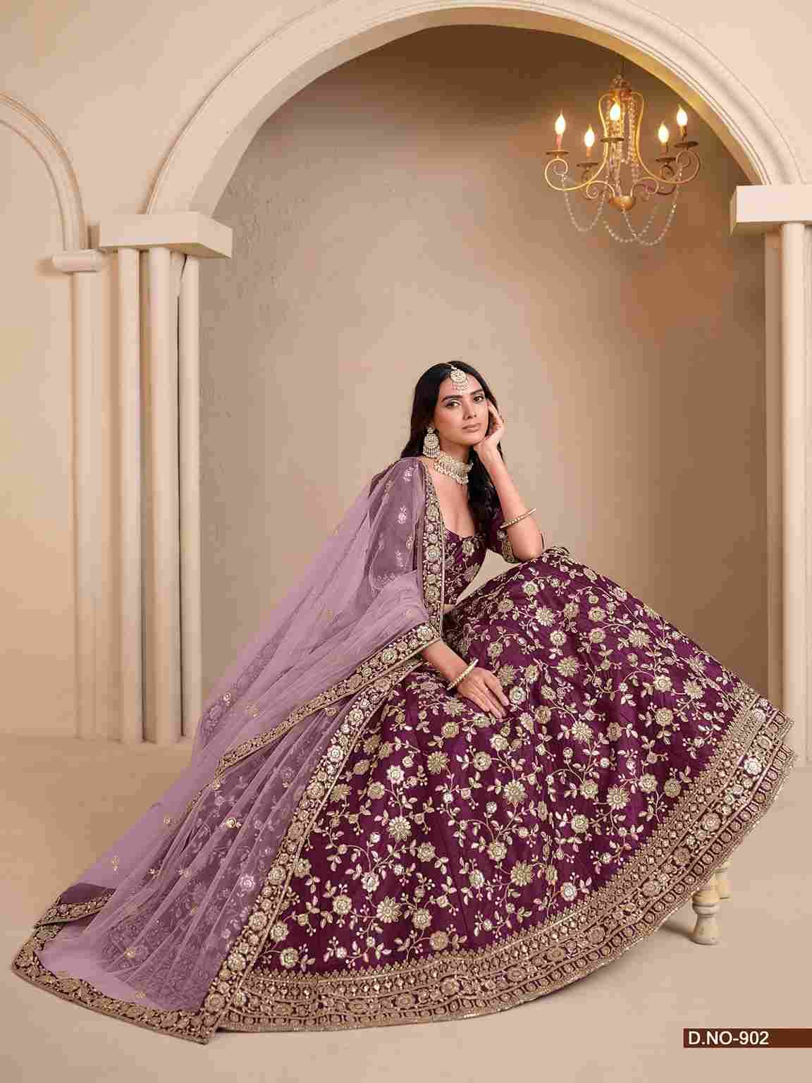 Mehvish Vol-9 By Fashid Wholesale 901 To 904 Series Designer Beautiful Collection Occasional Wear & Party Wear Art Silk Lehengas At Wholesale Price