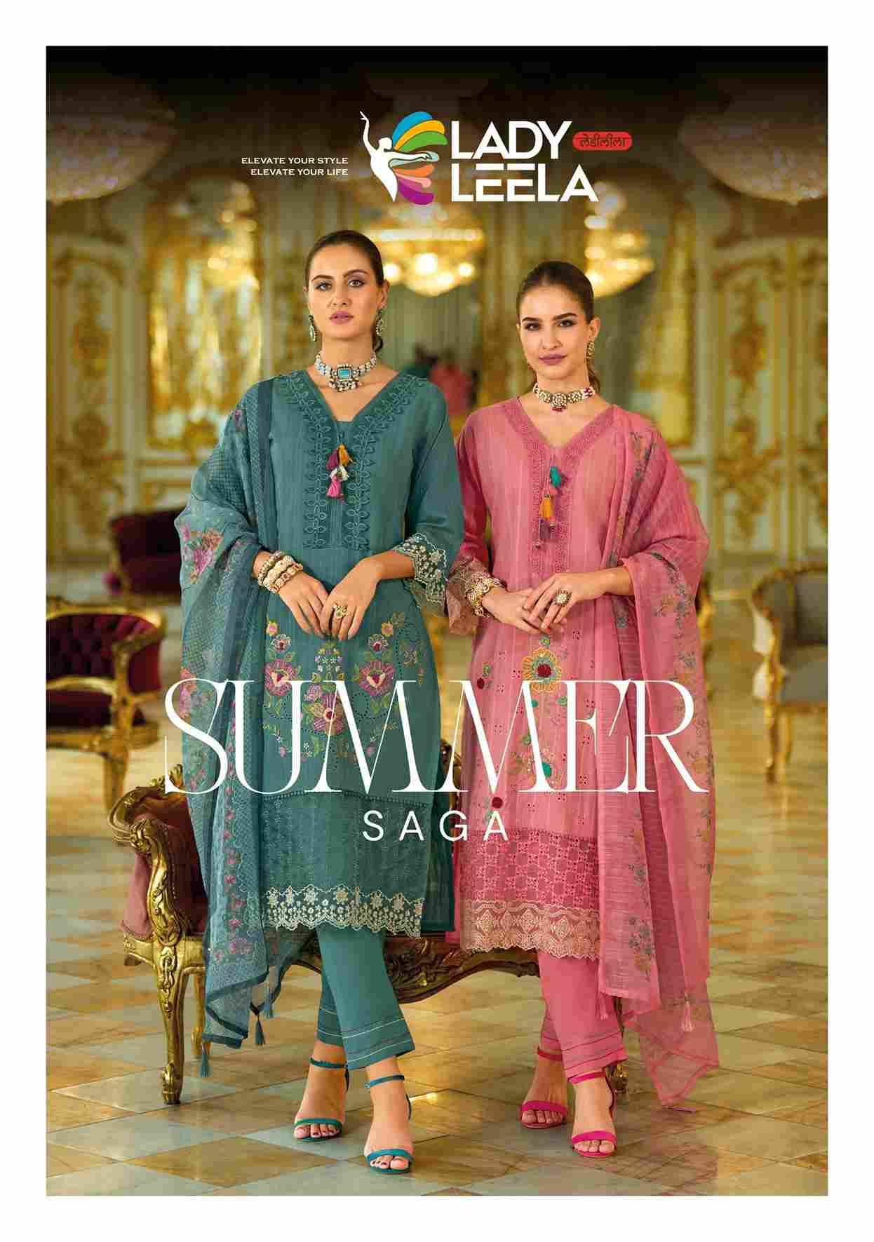Summer Saga By Lady Leela 31071 To 31076 Series Designer Festive Suits Collection Beautiful Stylish Fancy Colorful Party Wear & Occasional Wear Pure Cotton Dresses At Wholesale Price