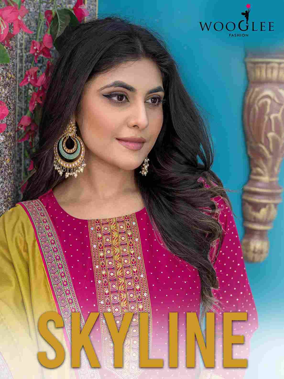 Skyline By Wooglee 1001 To 1006 Series Beautiful Festive Suits Colorful Stylish Fancy Casual Wear & Ethnic Wear Vetican Print Dresses At Wholesale Price