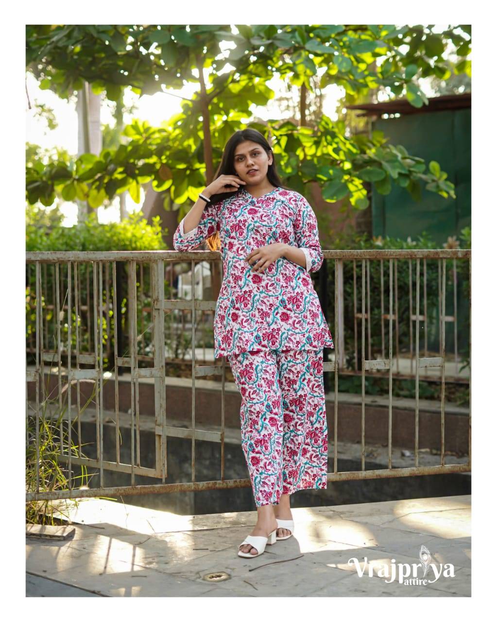 Sonia By Vrajpriya Attire 01 To 05 Series Beautiful Stylish Fancy Colorful Casual Wear & Ethnic Wear Premium Cotton Co-Ords Set At Wholesale Price