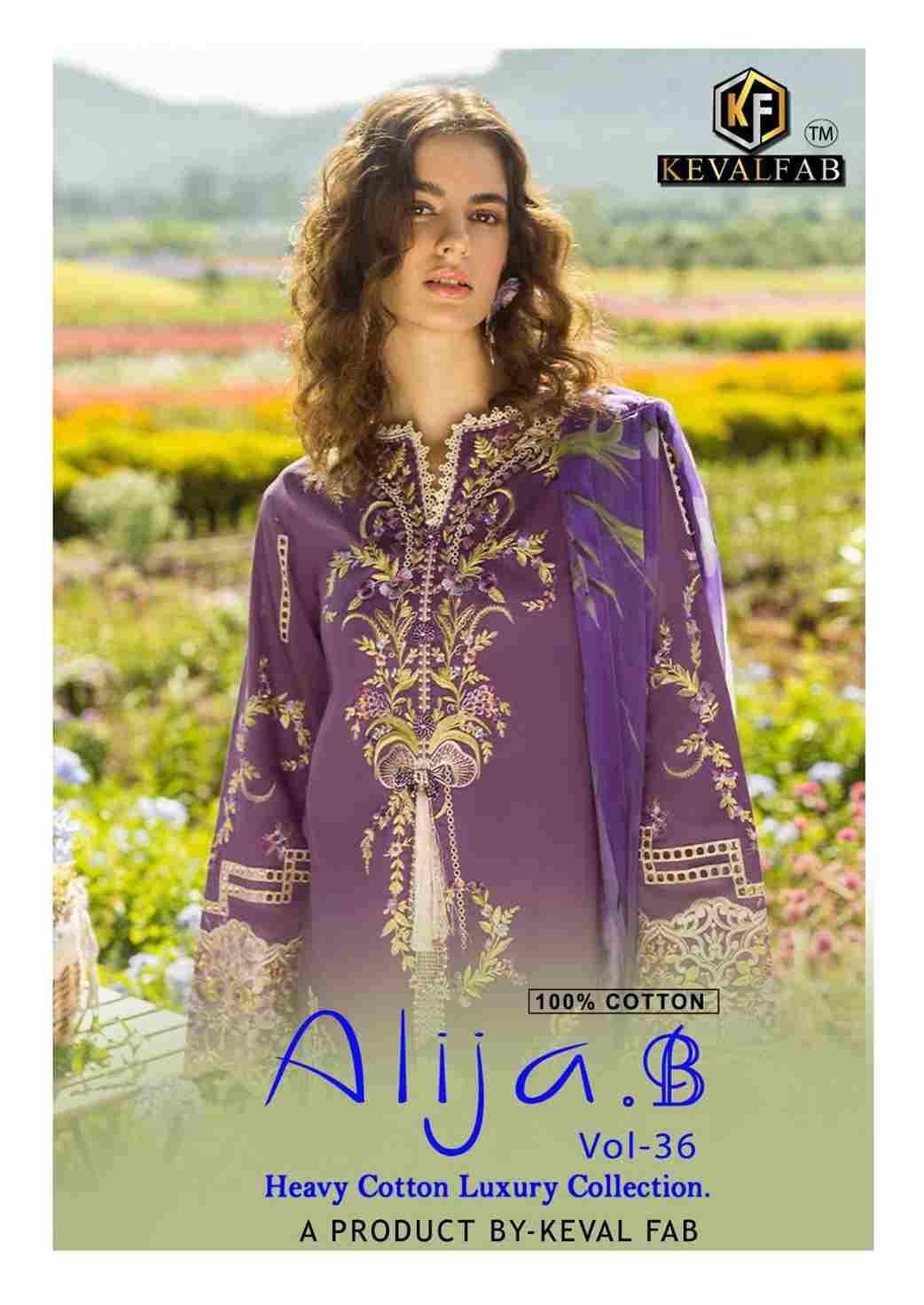 Alija.B Vol-36 By Keval Fab 36001 To 36006 Series Beautiful Stylish Festive Suits Fancy Colorful Casual Wear & Ethnic Wear & Ready To Wear Heavy Cotton Print Dresses At Wholesale Price
