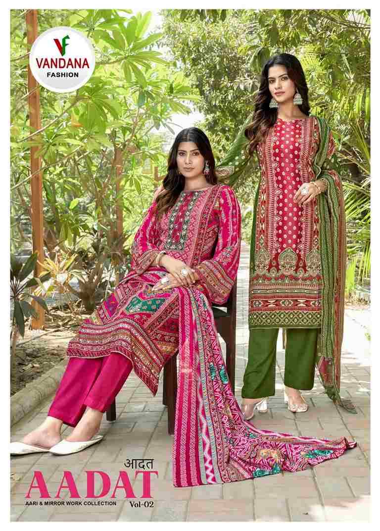 Aadat Vol-2 By Vandana Fashion 2001 To 2006 Series Beautiful Festive Suits Stylish Fancy Colorful Casual Wear & Ethnic Wear Viscose Rayon Print Dresses At Wholesale Price