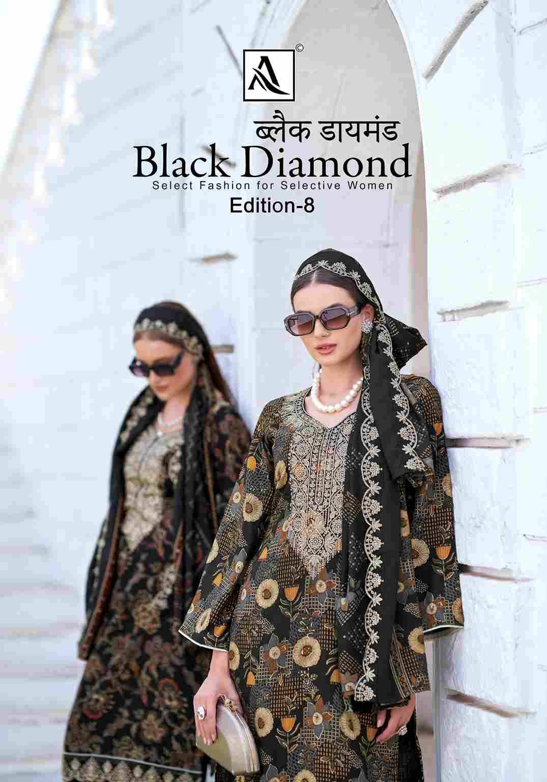 Black Diamond Vol-8 By Alok Suit 1999-001 To 1999-006 Series Beautiful Festive Suits Colorful Stylish Fancy Casual Wear & Ethnic Wear Pure Rayon Dresses At Wholesale Price