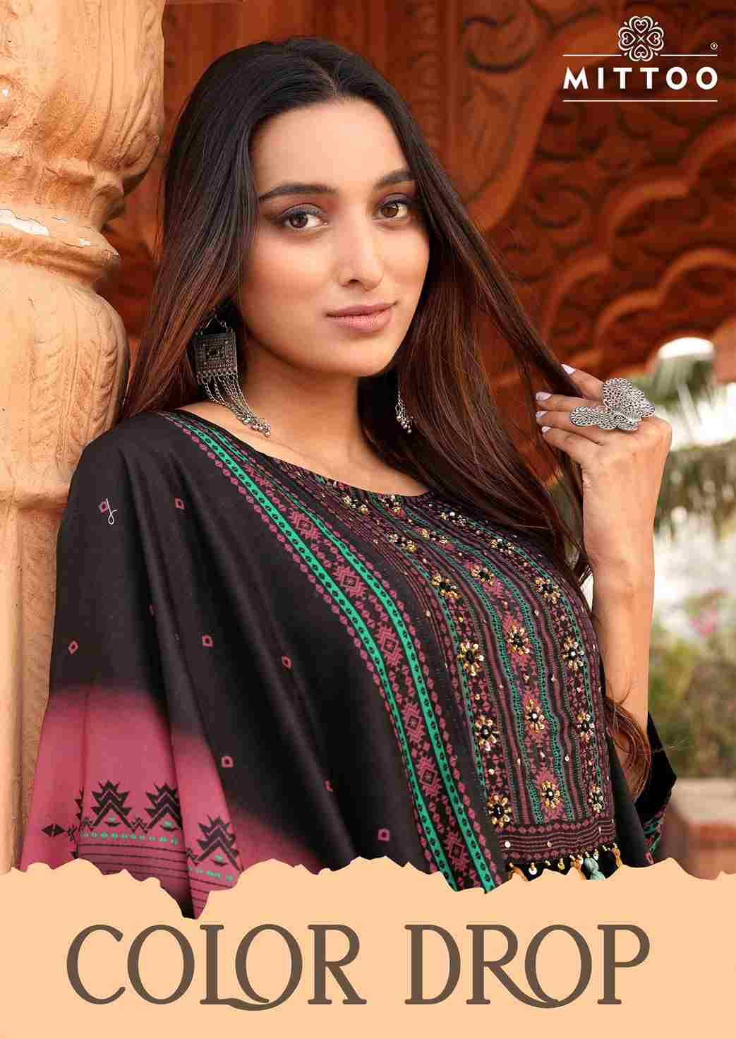 Color Drop By Mittoo 4001 To 4006 Series Beautiful Festive Suits Colorful Stylish Fancy Casual Wear & Ethnic Wear Heavy Rayon Dresses At Wholesale Price