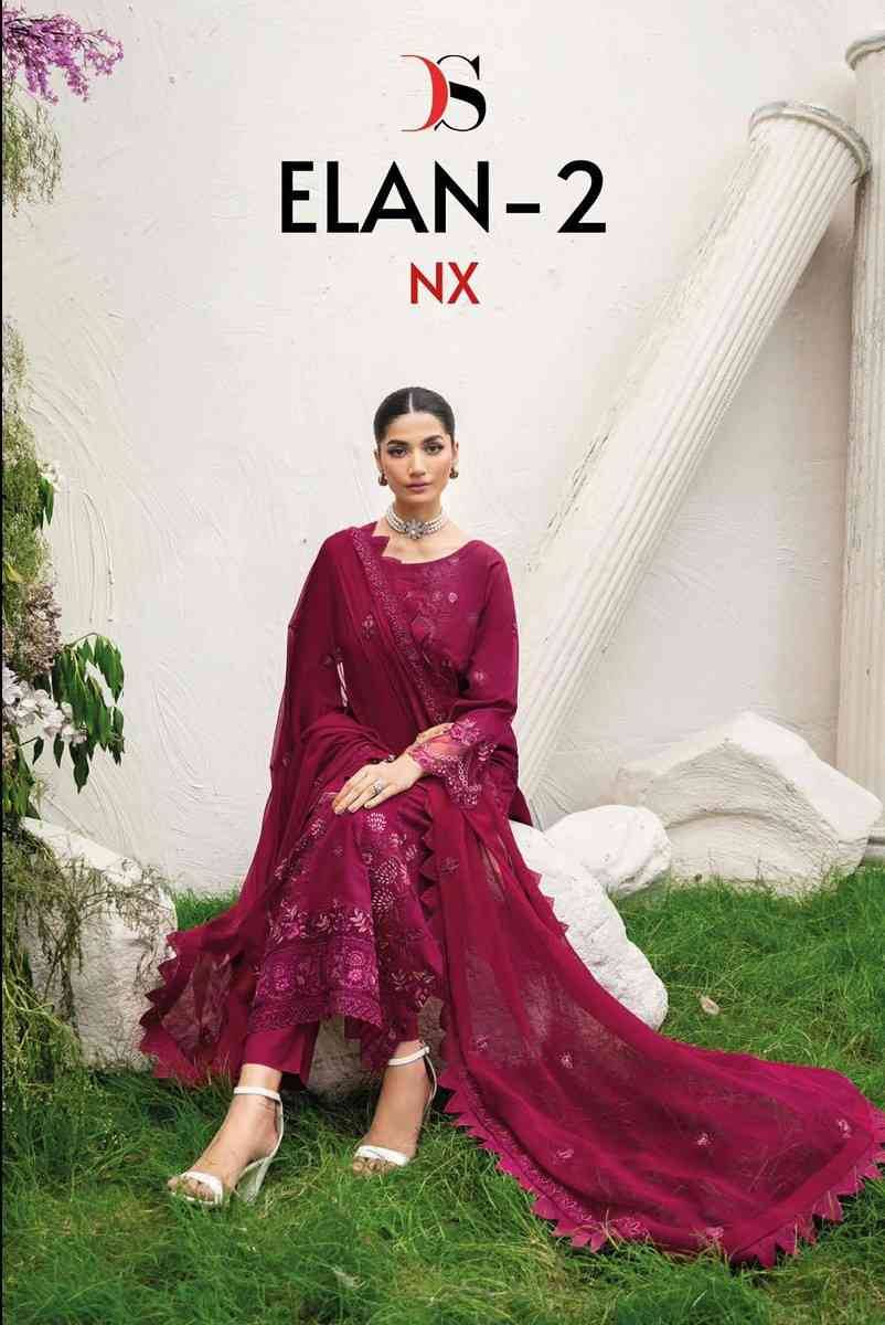 Elan Vol-2 Nx By Deepsy Suits Designer Pakistani Suits Beautiful Stylish Fancy Colorful Party Wear & Occasional Wear Pure Cotton Embroidered Dresses At Wholesale Price
