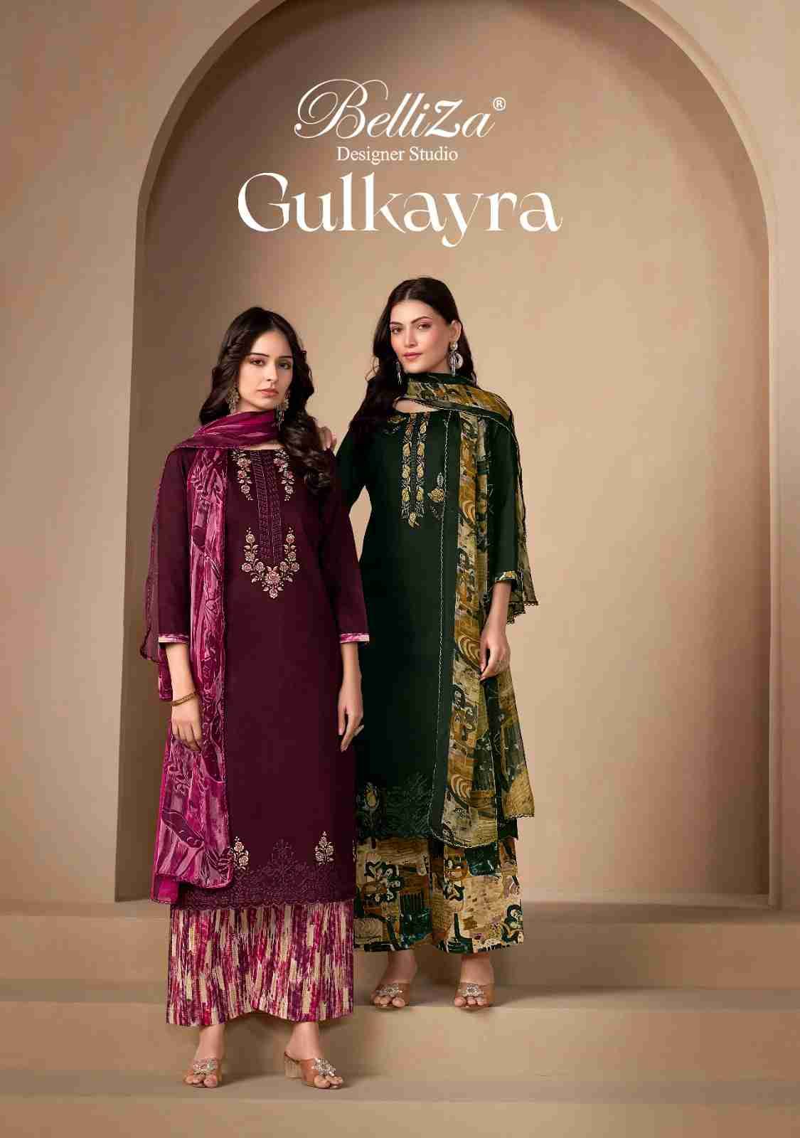 Gulkayra By Belliza 835-001 To 835-008 Series Beautiful Suits Colorful Stylish Fancy Casual Wear & Ethnic Wear Heavy Jam Dresses At Wholesale Price