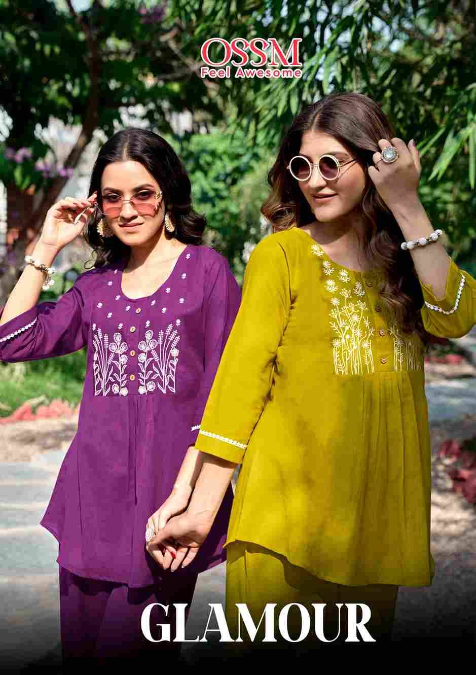 Glamour By Ossm 1001 To 1006 Series Designer Stylish Fancy Colorful Beautiful Party Wear & Ethnic Wear Collection Premium Cotton Co-Ords At Wholesale Price