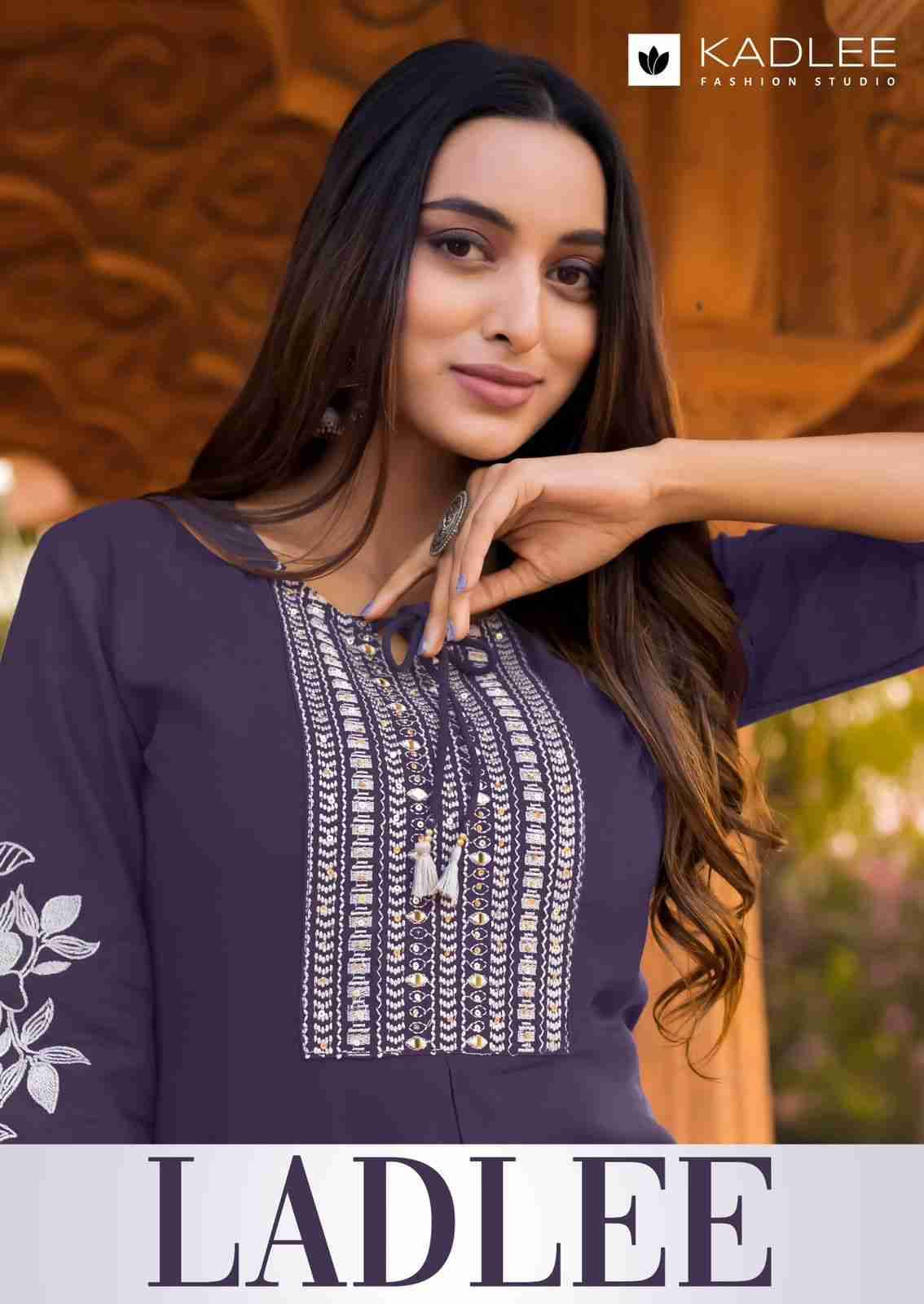 Ladlee By Kadlee 4001 To 4006 Series Designer Stylish Fancy Colorful Beautiful Party Wear & Ethnic Wear Collection Heavy Rayon Kurtis At Wholesale Price
