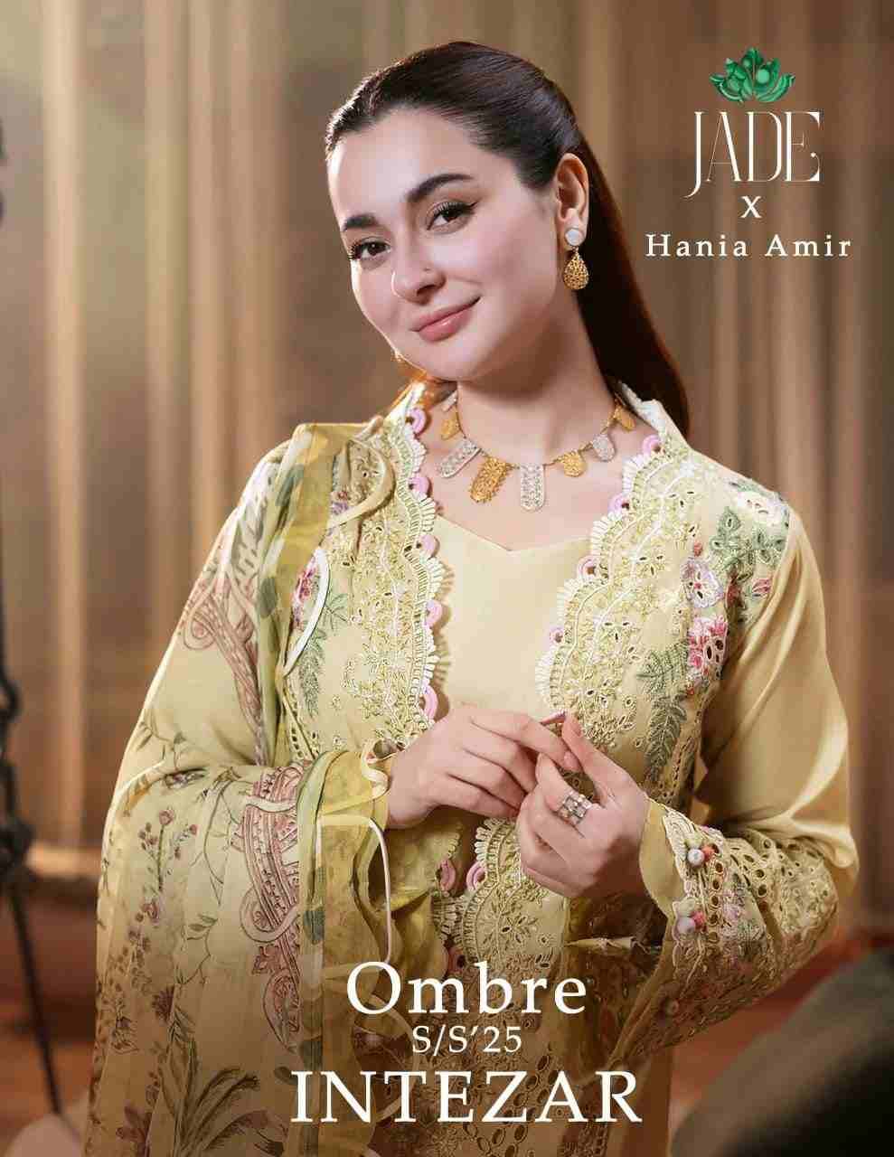 Ombre Intezar By Jade 001 To 006 Series Beautiful Festive Suits Stylish Fancy Colorful Casual Wear & Ethnic Wear Pure Cotton Print Dresses At Wholesale Price