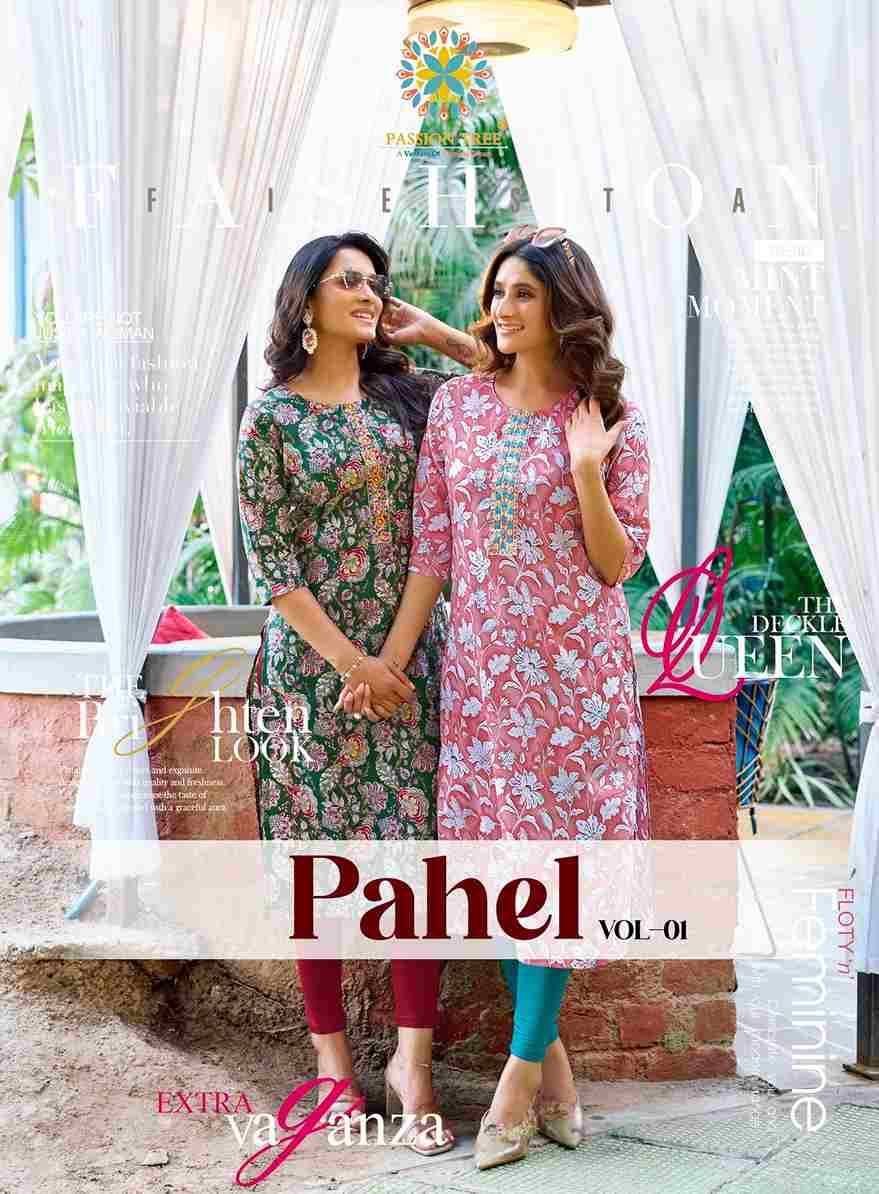 Pahel Vol-1 By Passion Tree 1001 To 1007 Series Designer Stylish Fancy Colorful Beautiful Party Wear & Ethnic Wear Collection Cotton Kurtis At Wholesale Price
