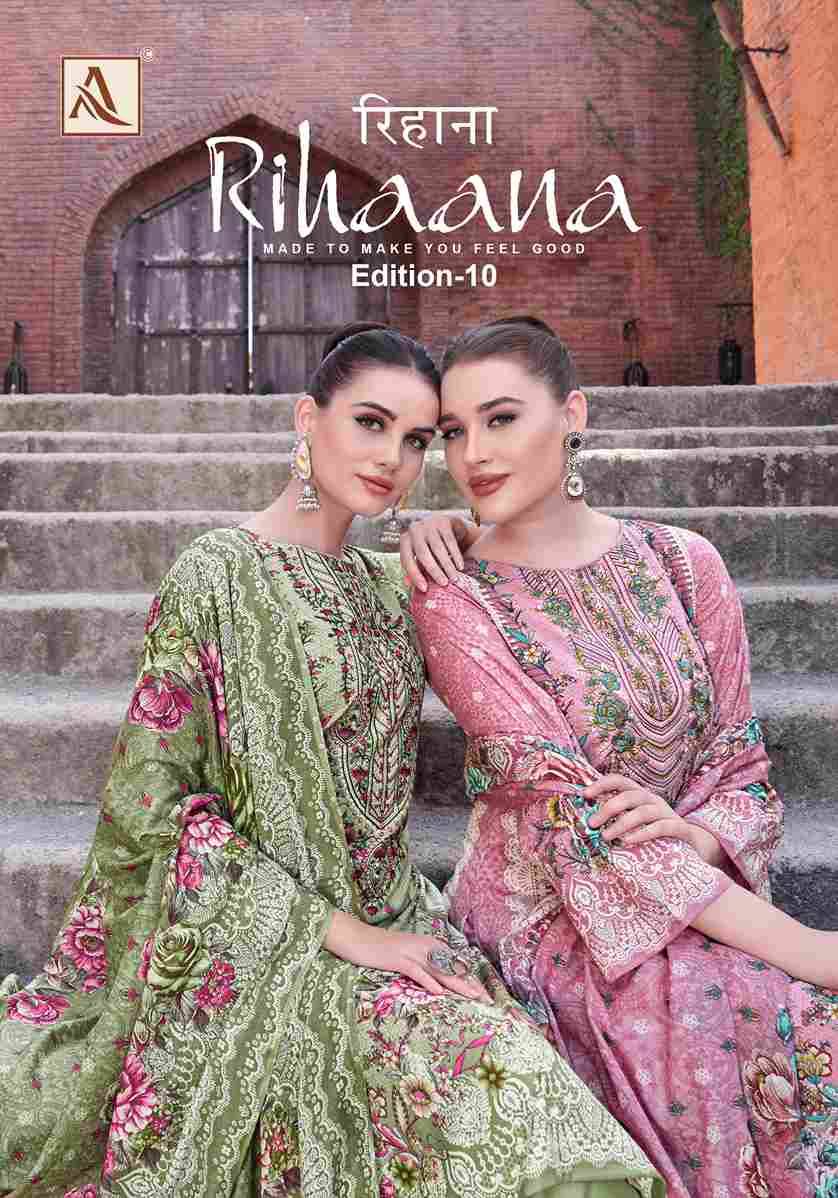 Rihaana Vol-10 By Alok Suit 810-01 To 810-08 Series Beautiful Festive Suits Stylish Fancy Colorful Casual Wear & Ethnic Wear Pure Cambric Cotton Print Dresses At Wholesale Price