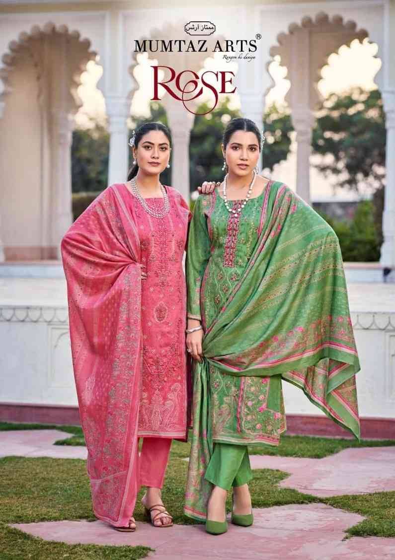 Rose By Mumtaz Arts 1001 To 1006 Series Designer Festive Suits Collection Beautiful Stylish Fancy Colorful Party Wear & Occasional Wear Pure Cotton Cambric Dresses At Wholesale Price