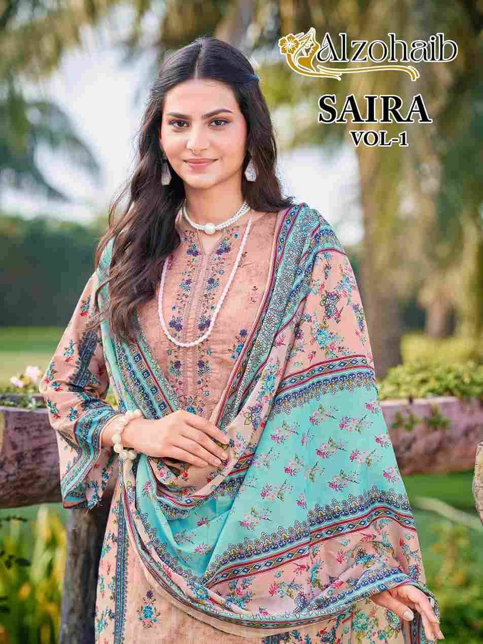 Saira Vol-1 By Alzohaib 1251 To 1255 Series Beautiful Pakistani Suits Stylish Fancy Colorful Party Wear & Occasional Wear Pure Cotton Print Dresses At Wholesale Price