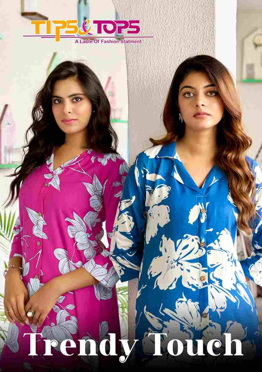 Trendy Touch By Tips And Tops 1001 To 1006 Series Designer Stylish Fancy Colorful Beautiful Party Wear & Ethnic Wear Collection Rayon Co-Ord At Wholesale Price