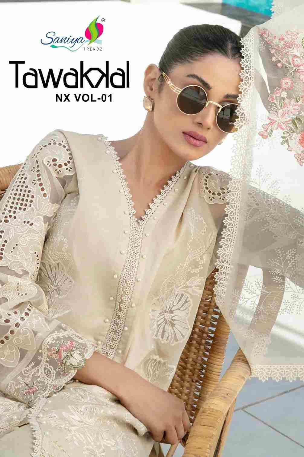 Tawakkal Nx Vol-1 By Saniya Trendz 1001 To 1003 Series Beautiful Stylish Pakistani Suits Fancy Colorful Casual Wear & Ethnic Wear & Ready To Wear Pure Cotton Embroidery Dresses At Wholesale Price