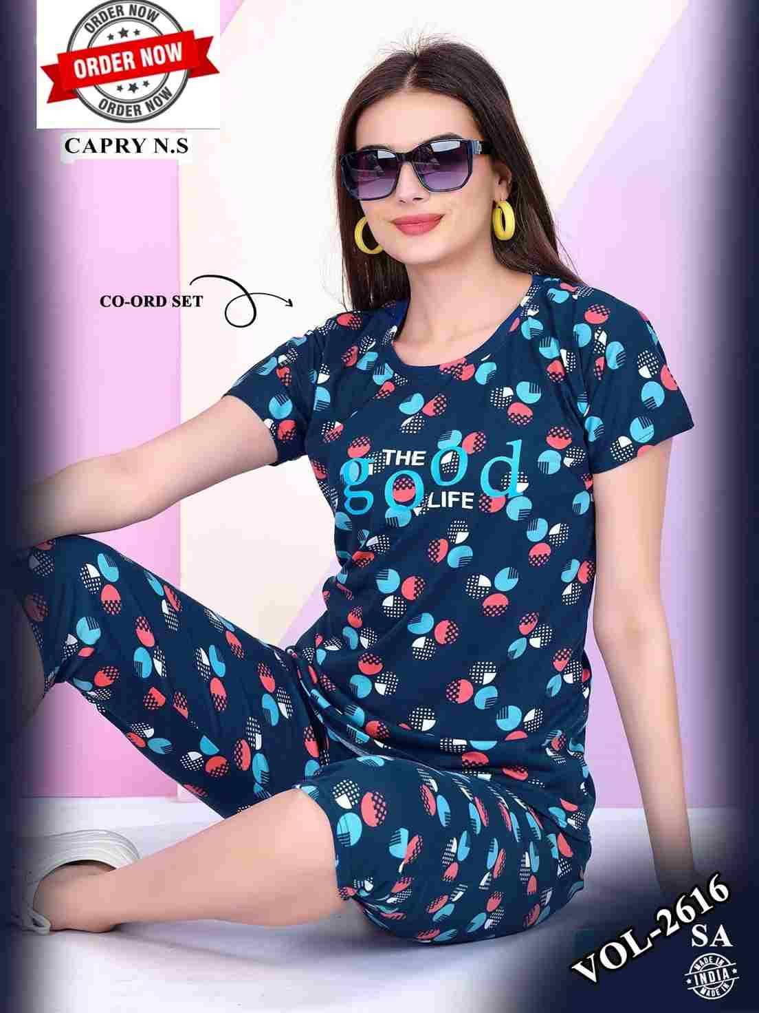 Vol-2616 By Kaamiri 2616-A To 2616-F Series Beautiful Stylish Fancy Colorful Casual Wear & Ethnic Wear Hosiery Cotton Night Suits At Wholesale Price