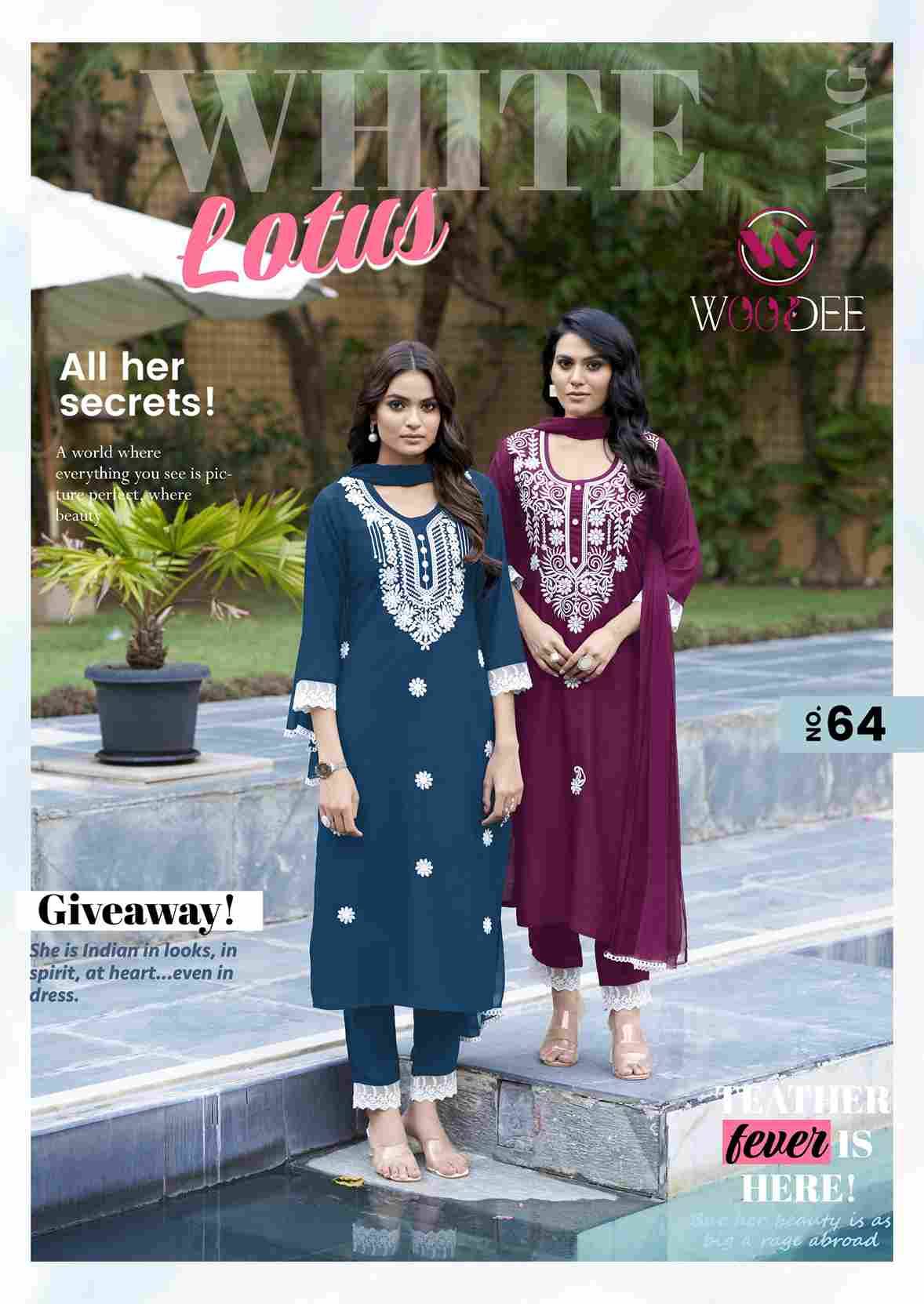 White Lotus By Woodee 1001 To 1006 Series Beautiful Festive Suits Colorful Stylish Fancy Casual Wear & Ethnic Wear Rayon Slub Dresses At Wholesale Price