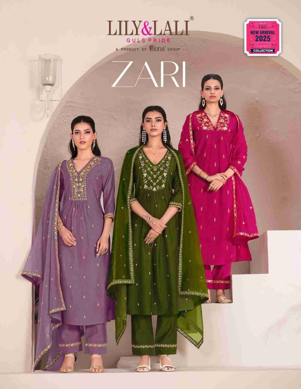 Zari By Lily And Lali 25501 To 25506 Series Beautiful Festive Suits Colorful Stylish Fancy Casual Wear & Ethnic Wear Viscose Dresses At Wholesale Price