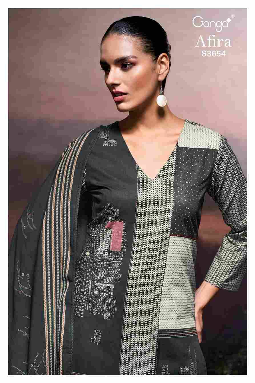 Afira-3654 By Ganga Fashion 3654-A To 3654-D Series Beautiful Festive Suits Colorful Stylish Fancy Casual Wear & Ethnic Wear Pure Cotton Dresses At Wholesale Price