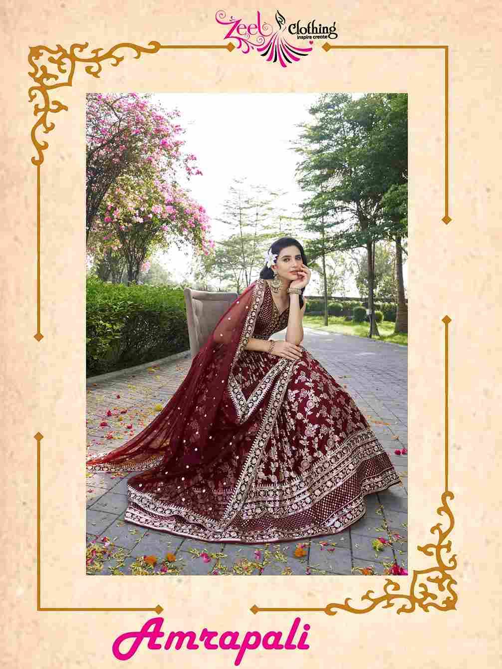 Amrapali By Zeel Clothing 7100-A To 7100-L Series Designer Beautiful Collection Occasional Wear & Party Wear Dola Silk Jacquard Lehengas At Wholesale Price