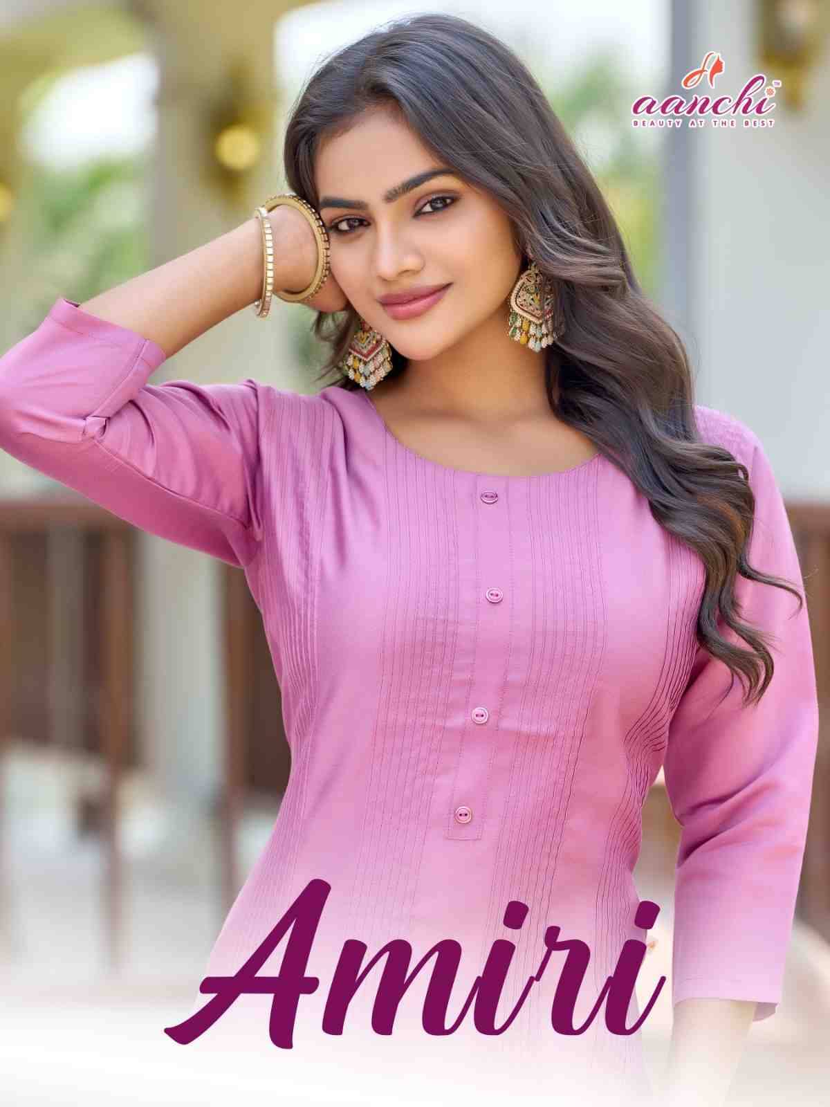 Amiri By Aanchi 01 To 04 Series Designer Stylish Fancy Colorful Beautiful Party Wear & Ethnic Wear Collection Roman Silk Kurtis At Wholesale Price