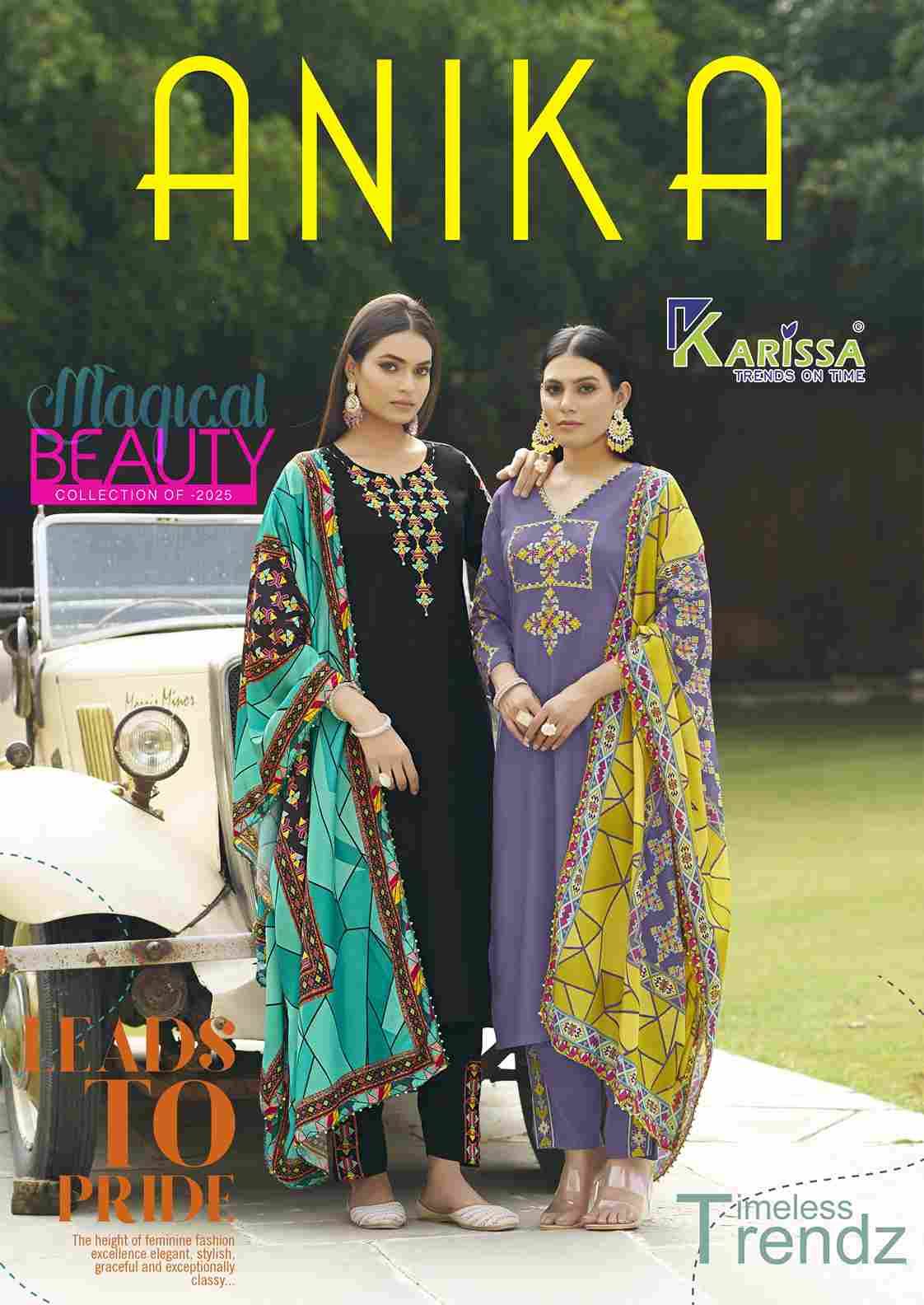 Anika By Karissa 1001 To 1006 Series Designer Stylish Fancy Colorful Beautiful Party Wear & Ethnic Wear Collection Rayon Co-Ord At Wholesale Price