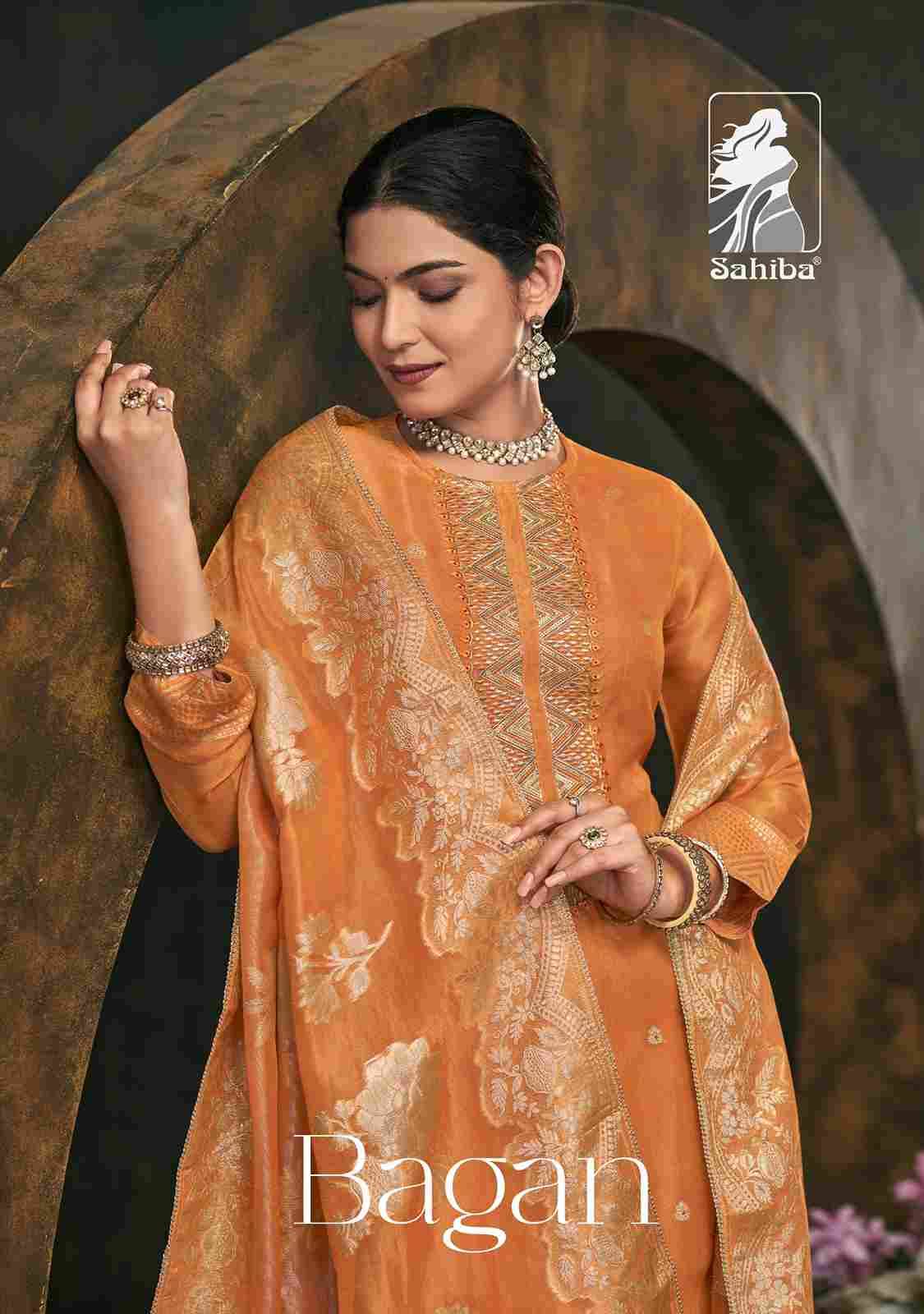 Bagan By Sahiba Fabrics Beautiful Festive Suits Colorful Stylish Fancy Casual Wear & Ethnic Wear Jacquard Shimmer Dresses At Wholesale Price